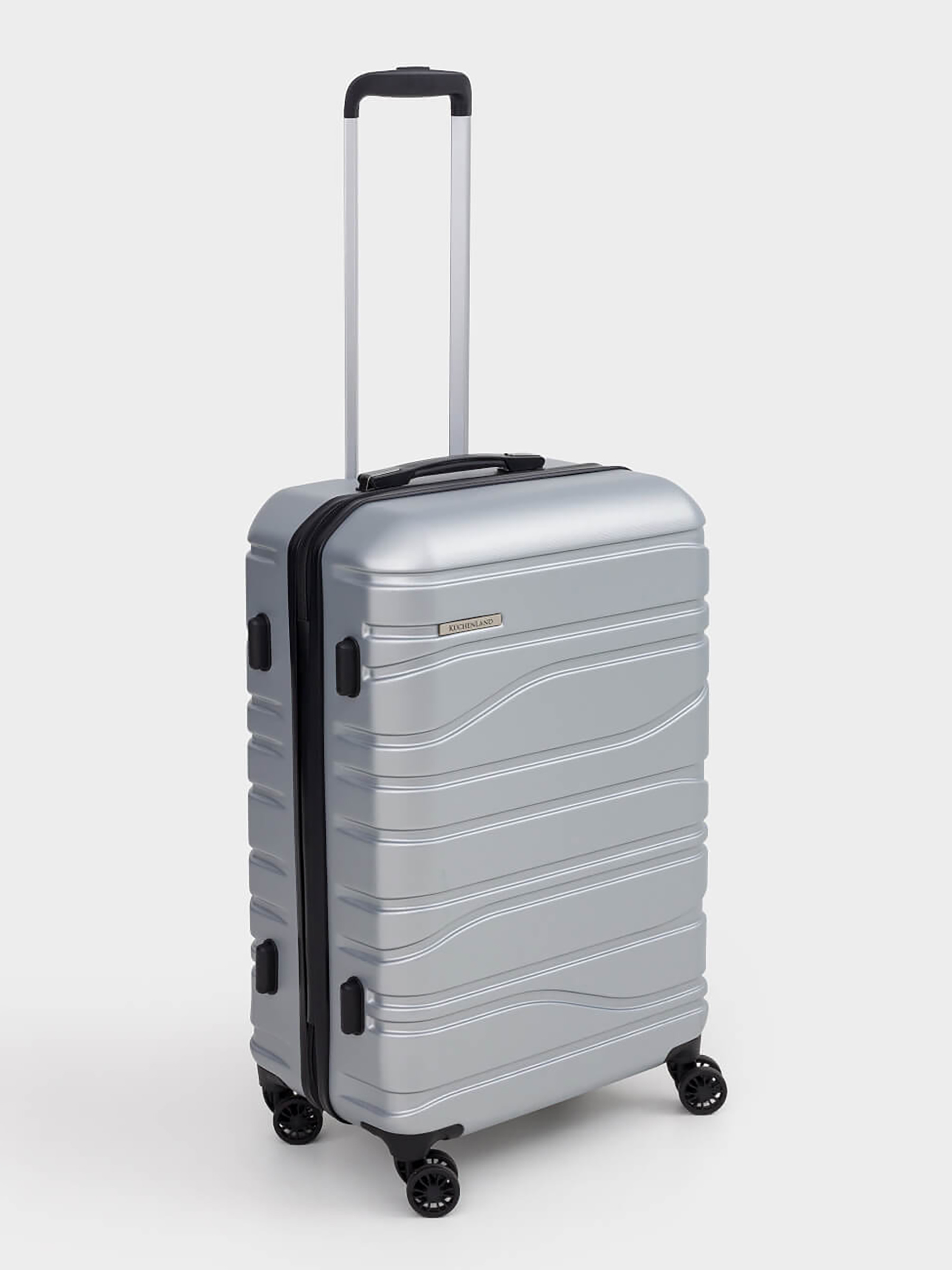 Чемодан M, 45х25х67 см, 3,4 кг, с замком, пластик, графитовый, Travel comfort, image-1