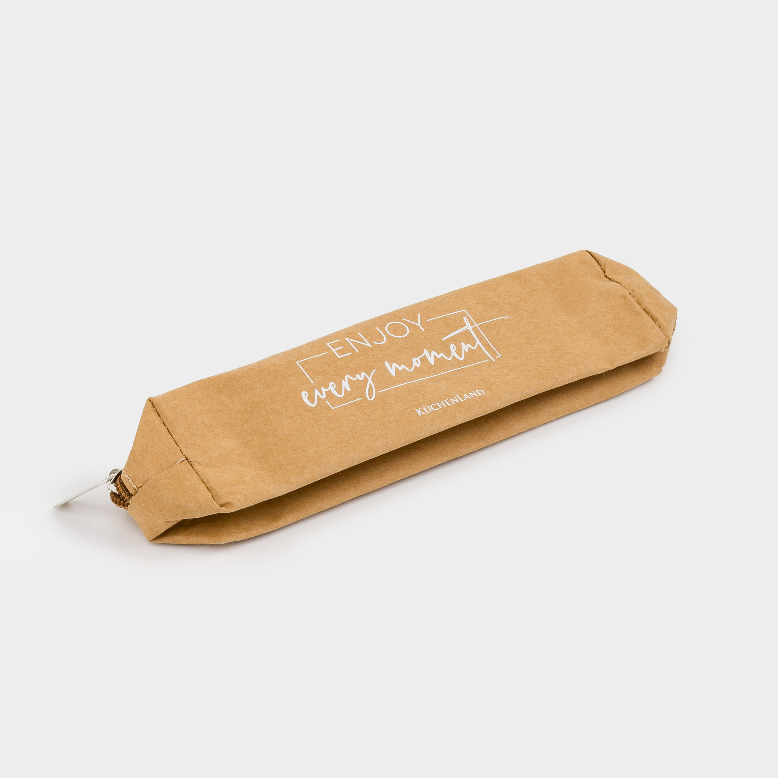 Пенал, 21х5 см, крафт-бумага/металл, крафтовый, Stationery, image-3