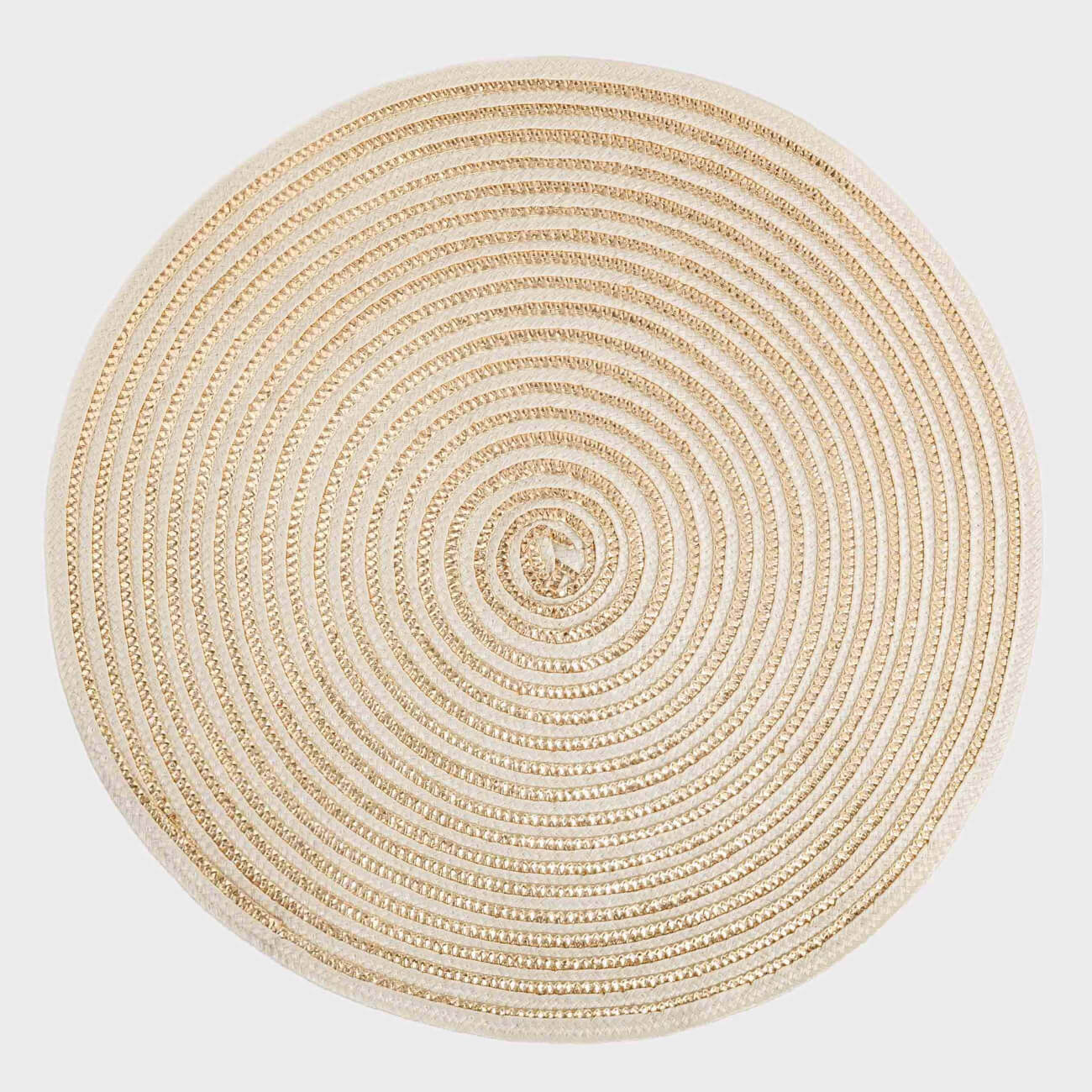 Салфетка под приборы, 38 см, полипропилен, круглая, шампань, Circle, image-0