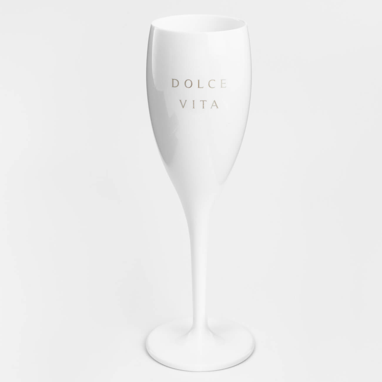 Бокал для шампанского, 130 мл, пластик, белый, Course ручка скоба cappio м о 96 мм d 12 mm пластик золото