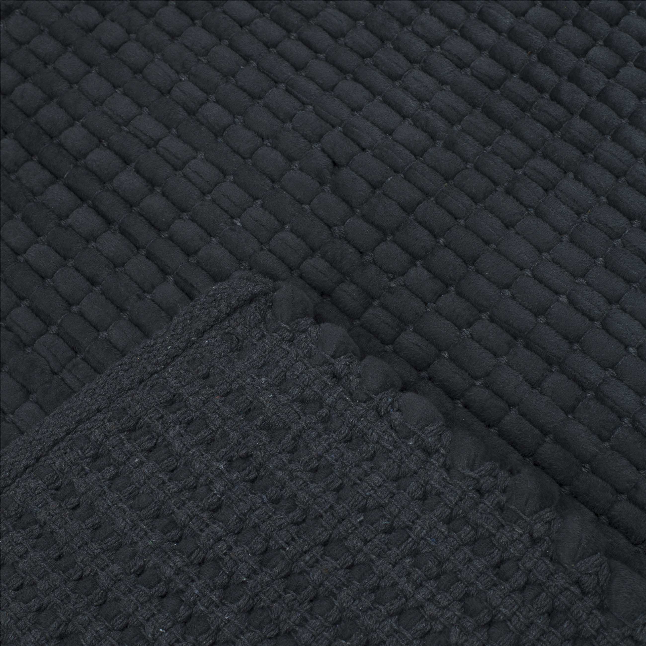 Коврик, 50x80 см, полиэстер/хлопок, графитовый, Cosy, image-3