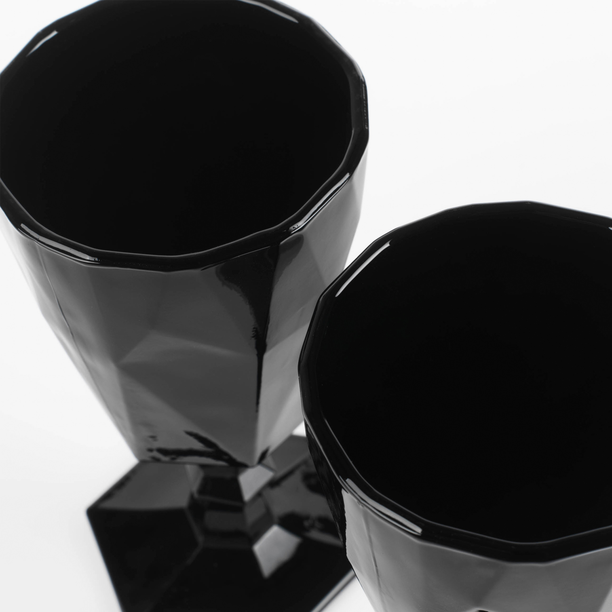 Бокал-кубок для вина, 280 мл, 2 шт, стекло Р, черный, Geometry color изображение № 4