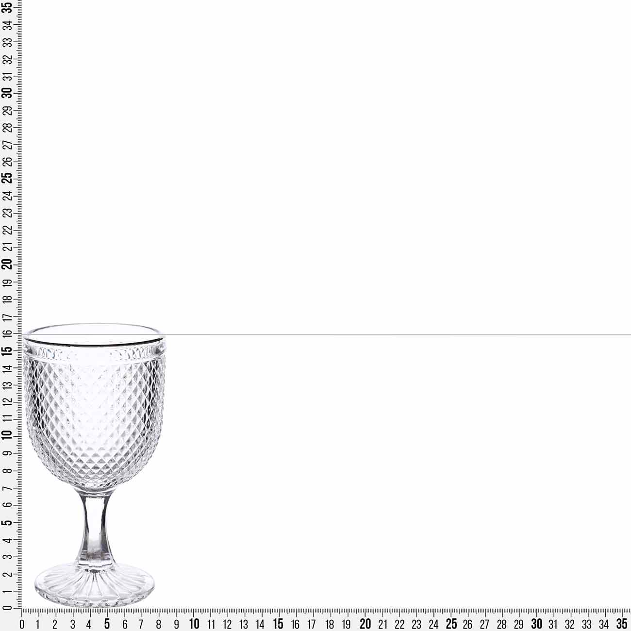 Бокал-кубок для вина, 300 мл, 2 шт, стекло Р, с серебристым кантом, Verona silver изображение № 3