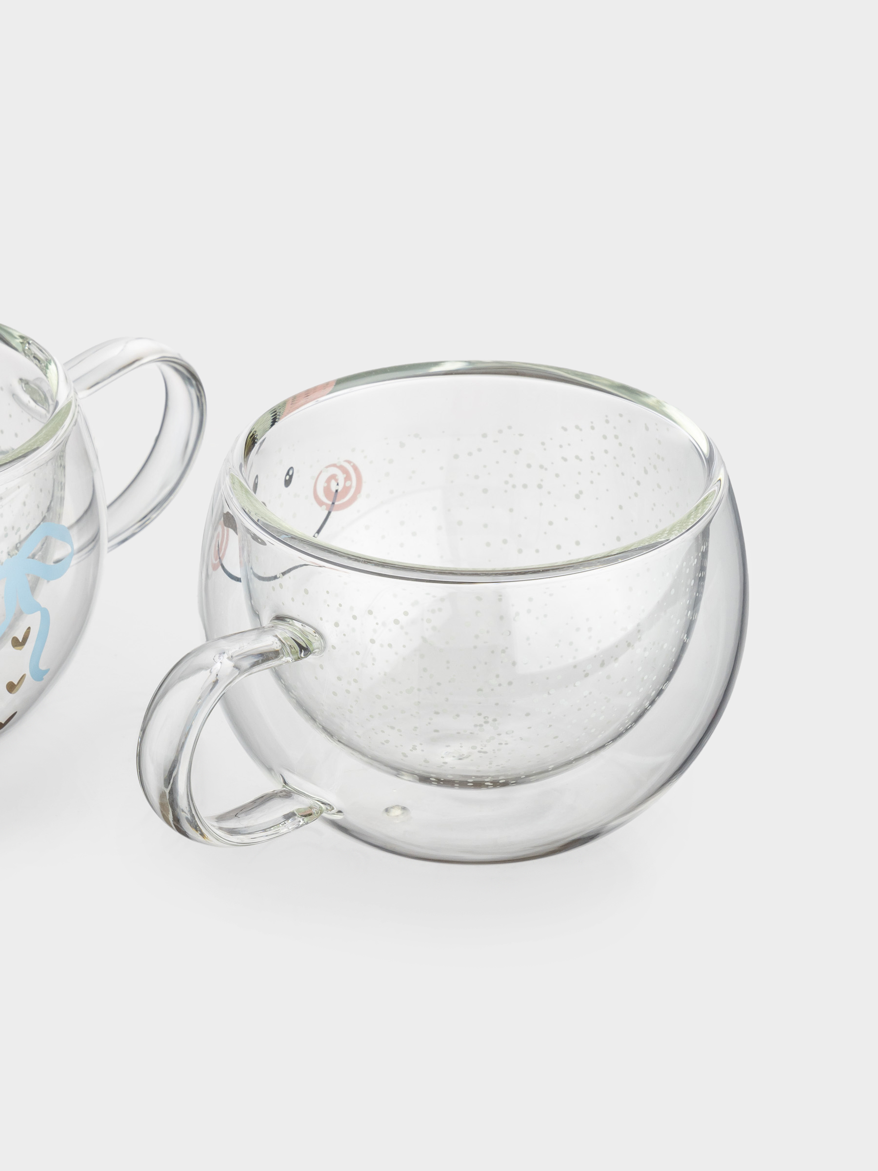 Кружка, 270 мл, 2 шт, стекло Б, перламутр, Снеговик, Air polar, image-2