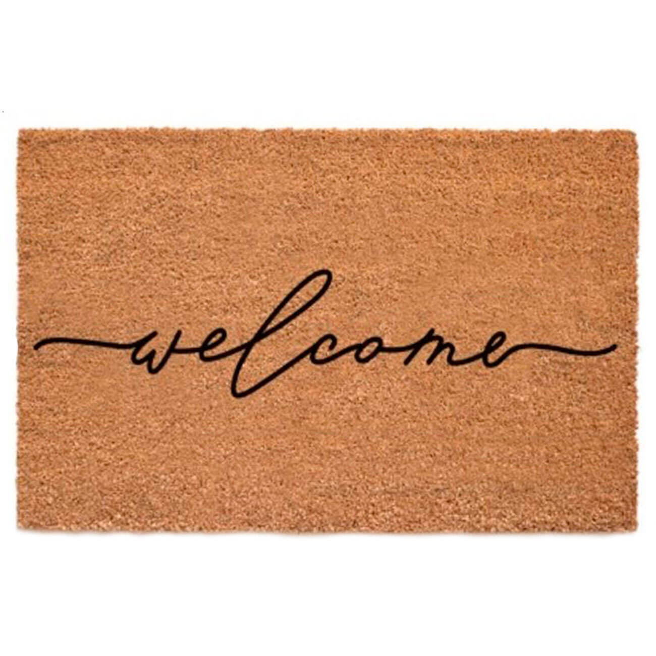 Коврик придверный, 45х75 см, кокос/пвх, коричневый, Welcome, Home deco коврик inspire rubesto welcome в 45x75 см резина