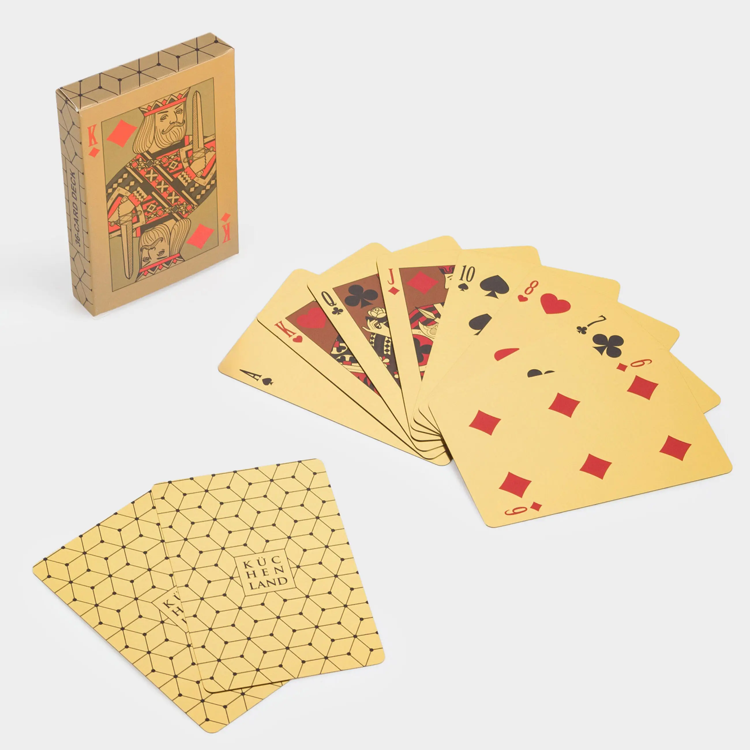 Игра настольная, 9x6 см, карты, бумага, золотистая, Hobby light