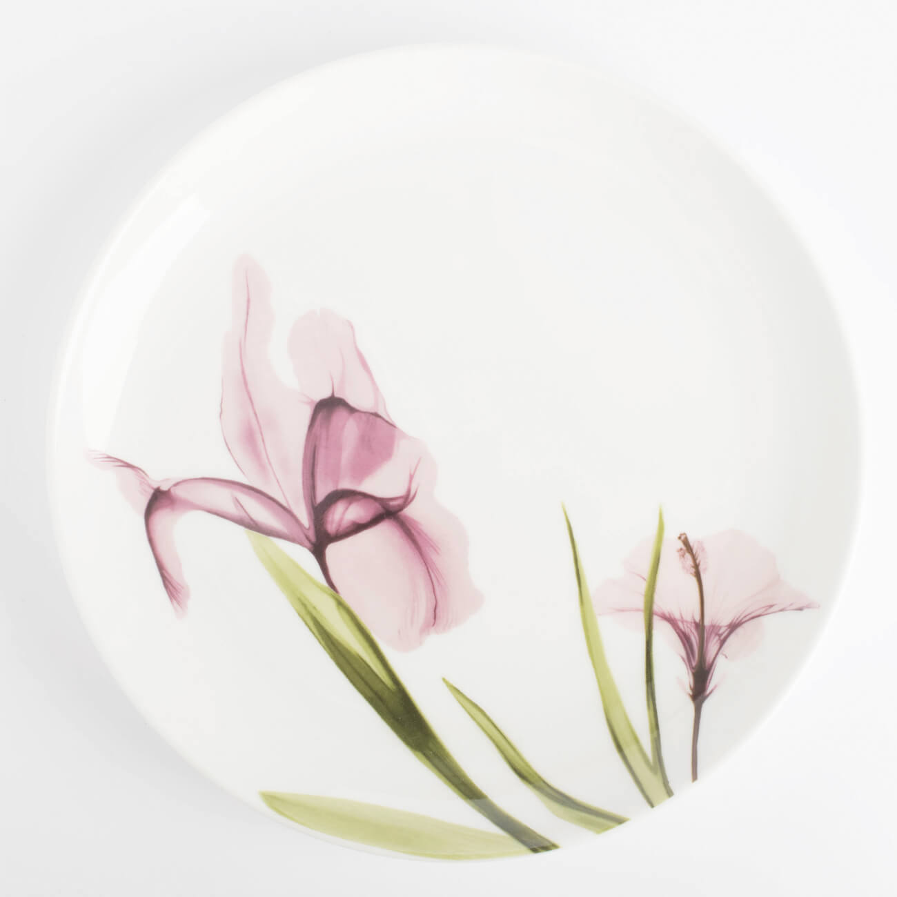 Тарелка закусочная, 21 см, фарфор N, белая, Пастельные цветы, Pastel flowers - фото 1