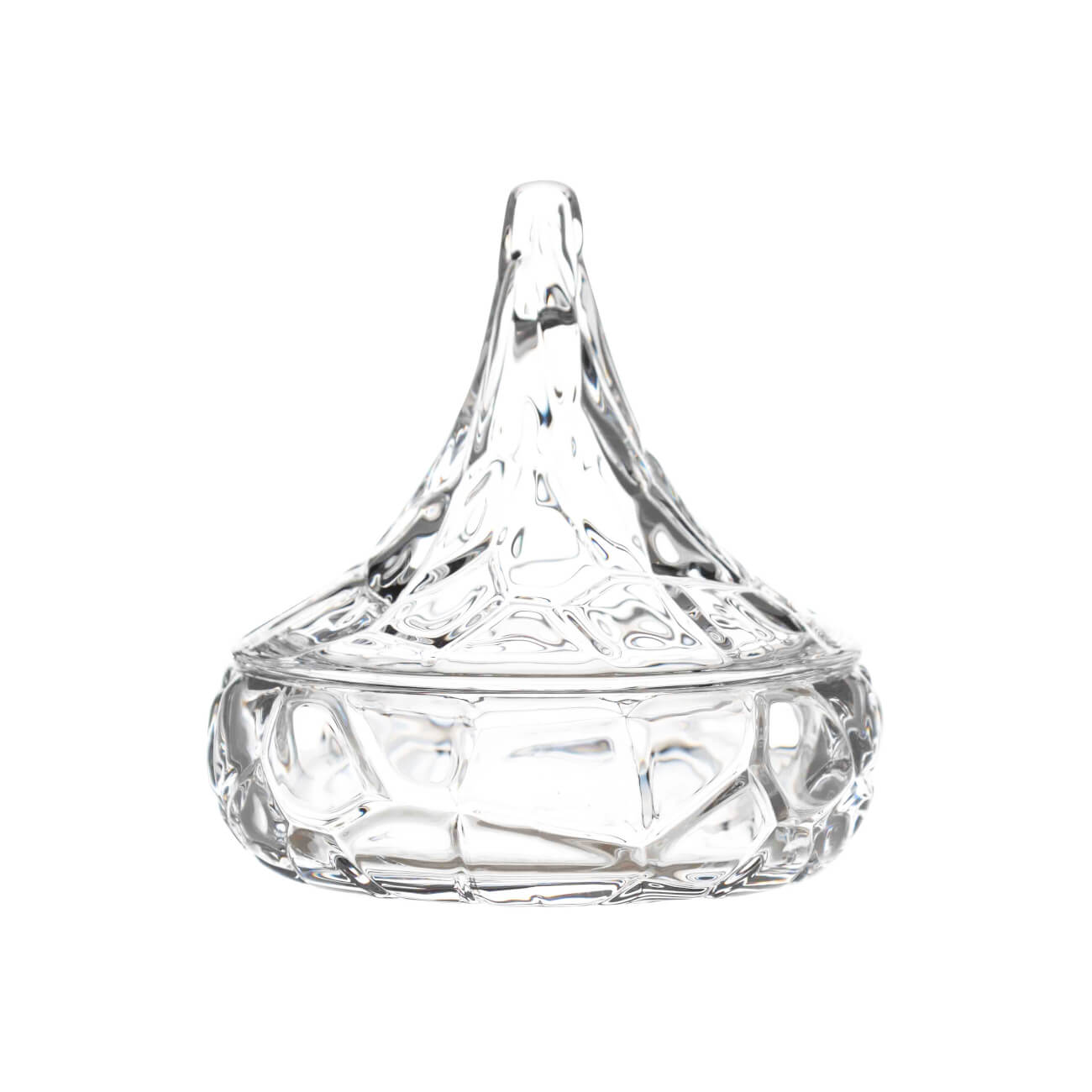 конфетница rogaska crown jewel 19 см с крышкой 273897 Конфетница, 13х13 см, 180 мл, с крышкой, стекло Р, Узорная капля, Wippy