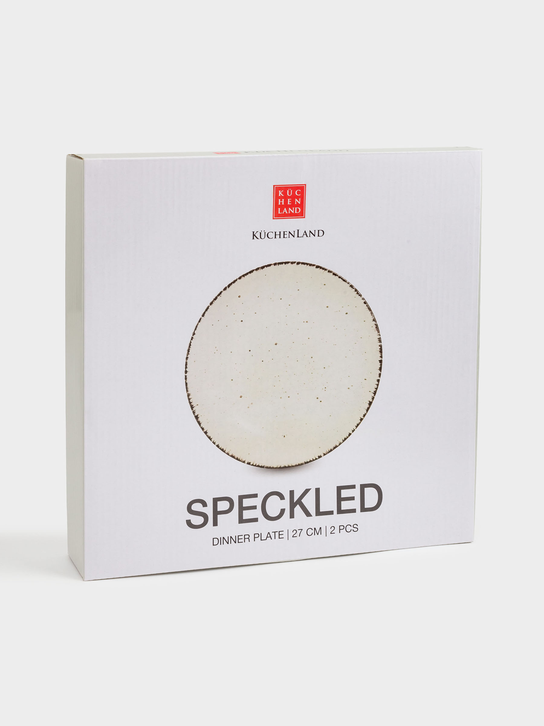 Тарелка обеденная, 27 см, 2 шт, керамика, бежевая, в крапинку, Speckled, image-6