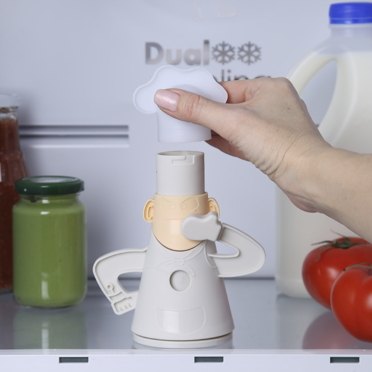 Поглотитель запаха для холодильника, 16 см, пластик, Повар, Soft kitchen, image-4