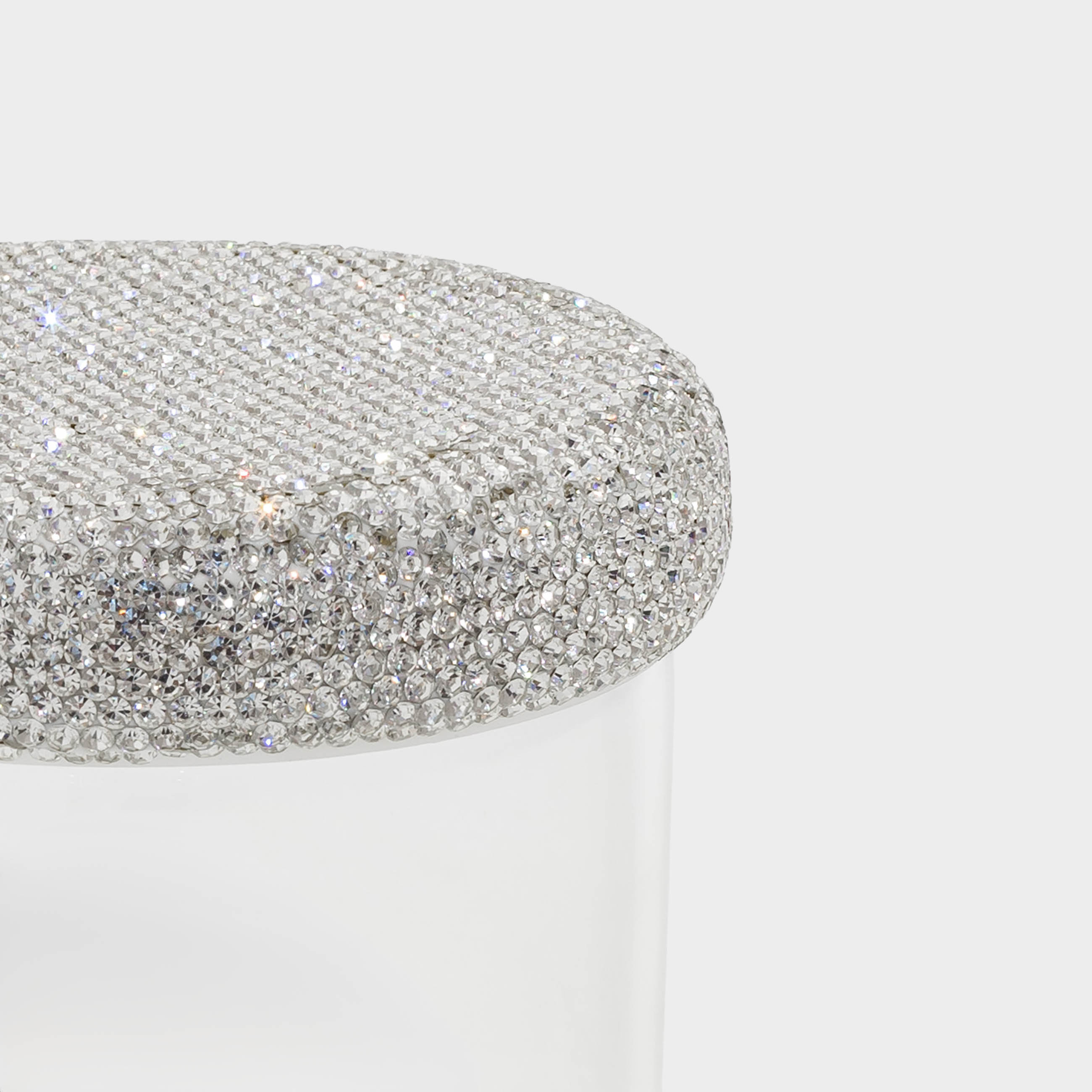 Емкость для хранения, 10х9 см, 450 мл, стекло Б/стразы, Crystal decor, image-1