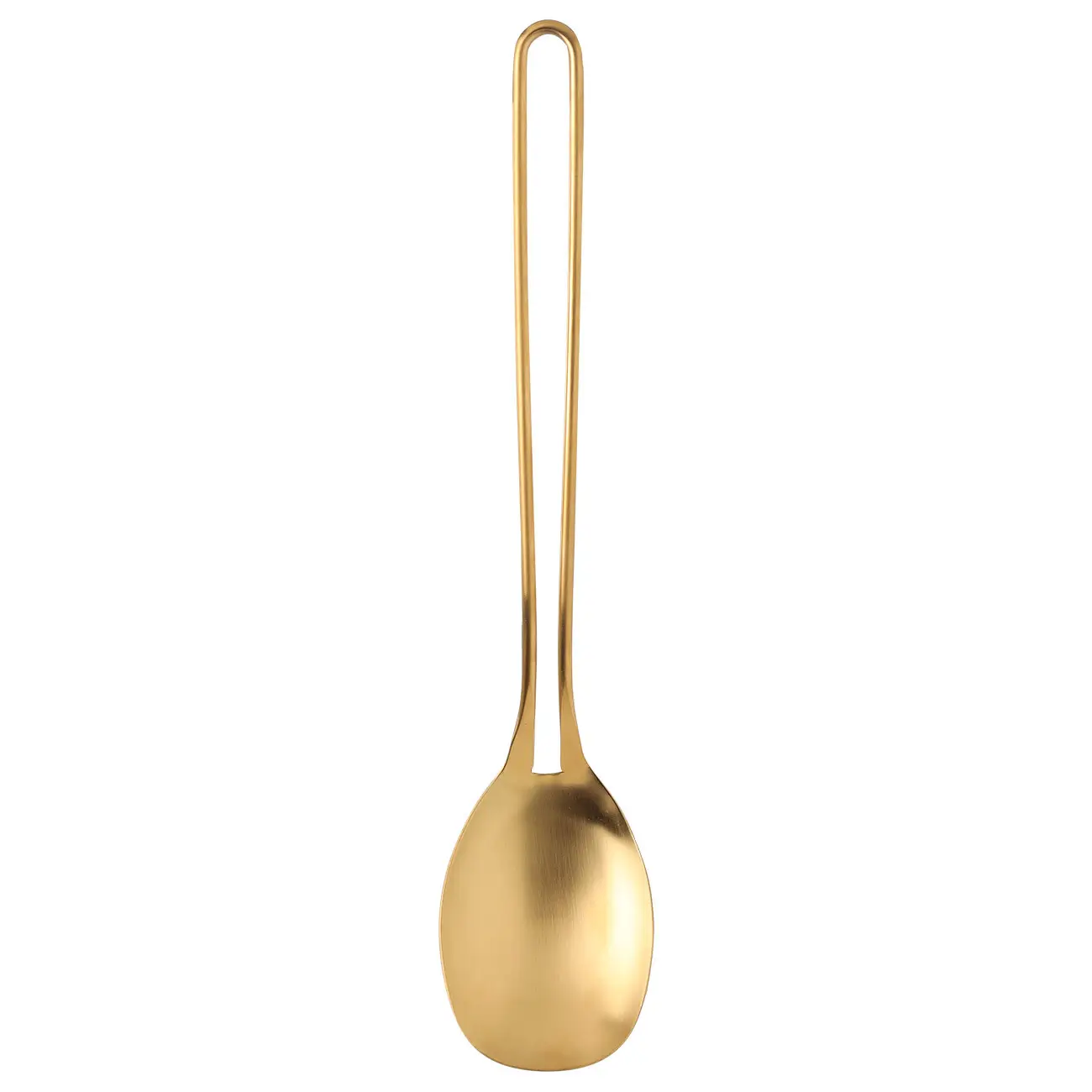 Ложка сервировочная, 37 см, сталь, золотистая, Device gold, image-0