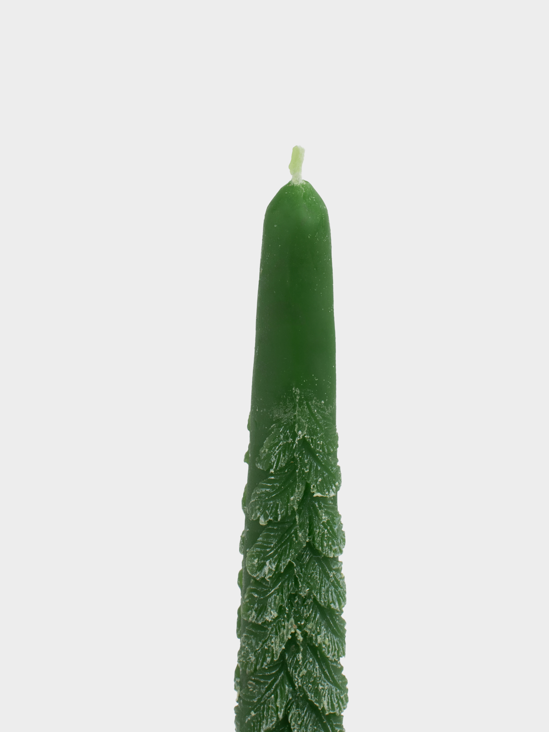 Свеча, 25 см, 2 шт, тонкая, зеленая, Ель, Fir candle, image-1