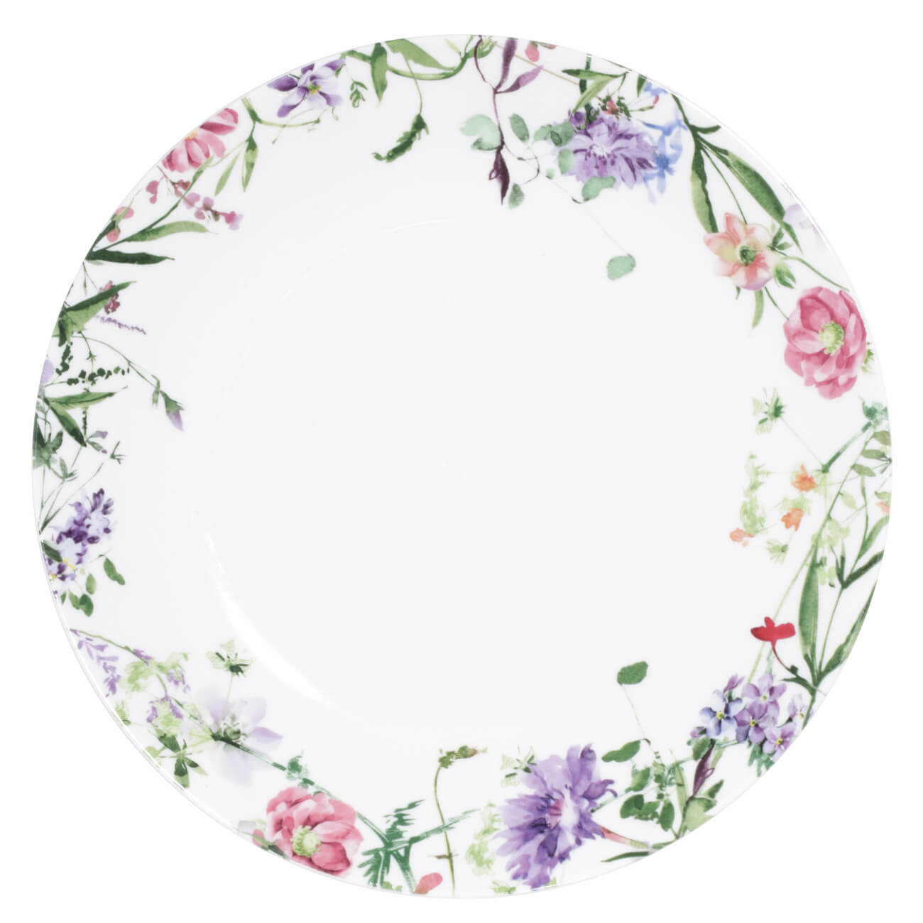 Тарелка закусочная, 23 см, 2 шт, фарфор N, Лиловые цветы, Meadow mauve