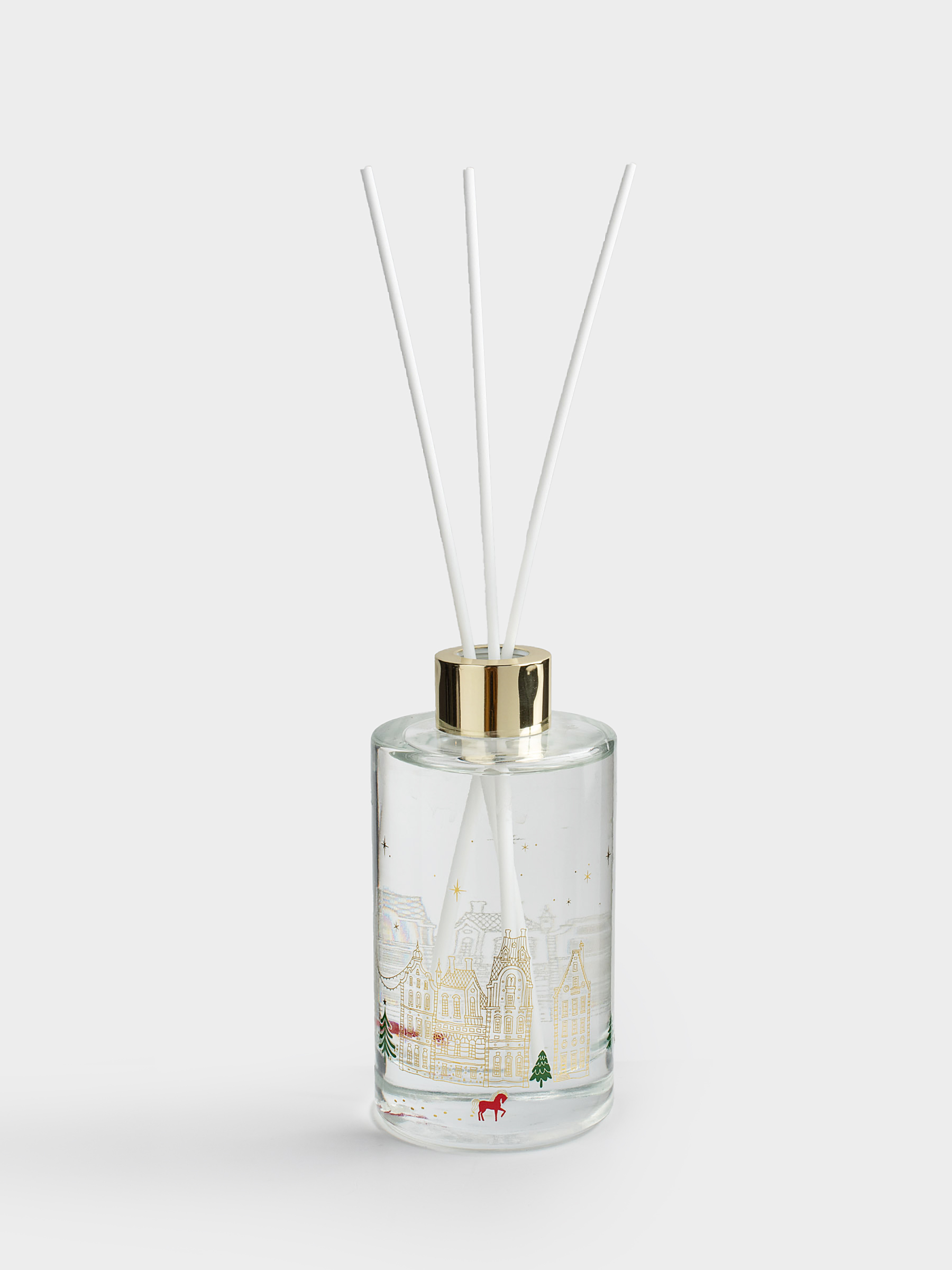 Ароматический диффузор, 200 мл, Аромат, Домики с лошадкой, Snow sparks, image-0