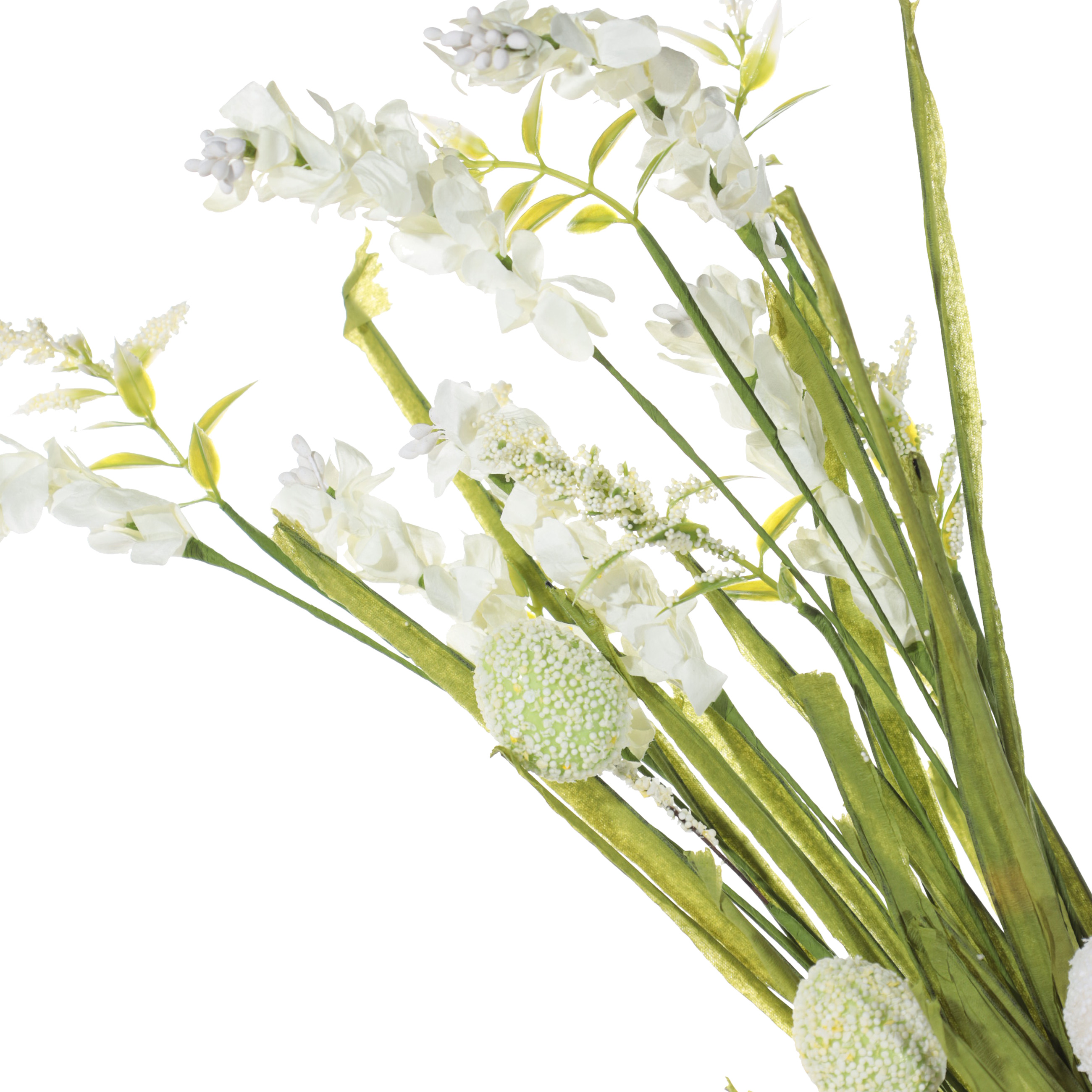 Ветка декоративная, 59 см, пластик/сталь, Белые цветы, Easter blooming decor изображение № 2