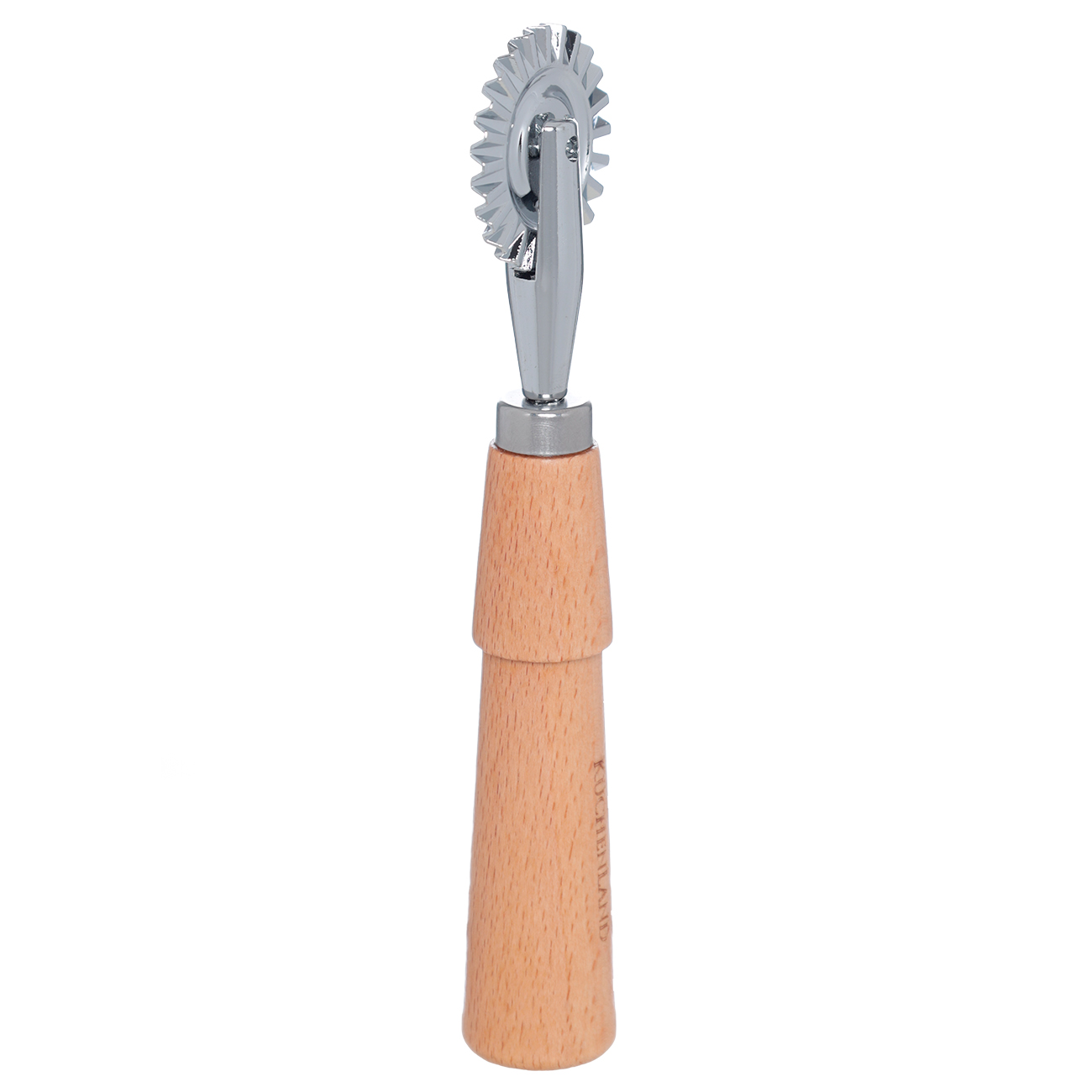 Нож для фигурной нарезки теста, 16 см, с волнистым лезвием, сталь/дерево, Wood kitchen изображение № 2