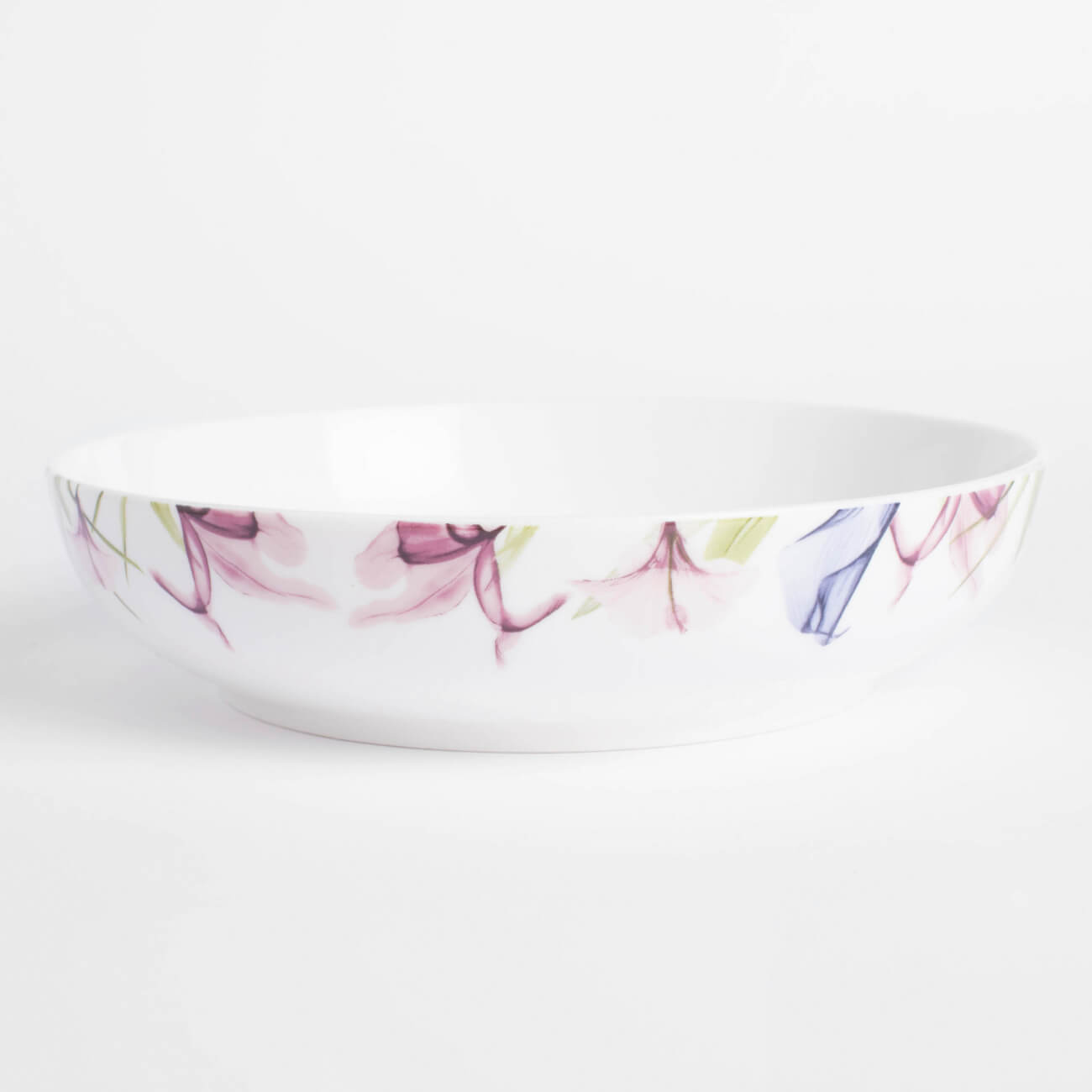 Тарелка суповая, 20х6 см, фарфор N, белая, Пастельные цветы, Pastel flowers