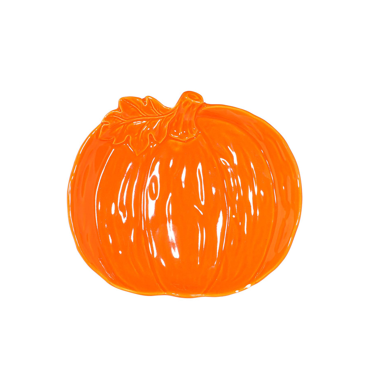 

Блюдо, 15 см, керамика, оранжевое, Осенняя тыква, Pumpkin