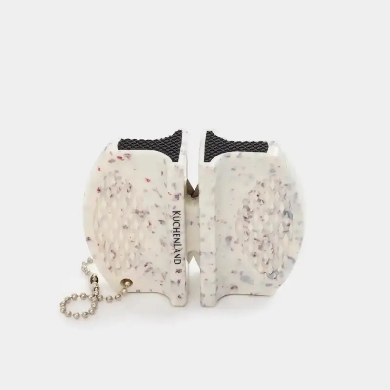 Точило для ножей, 7 см, пластик/сталь, молочное, Accessories, image-0