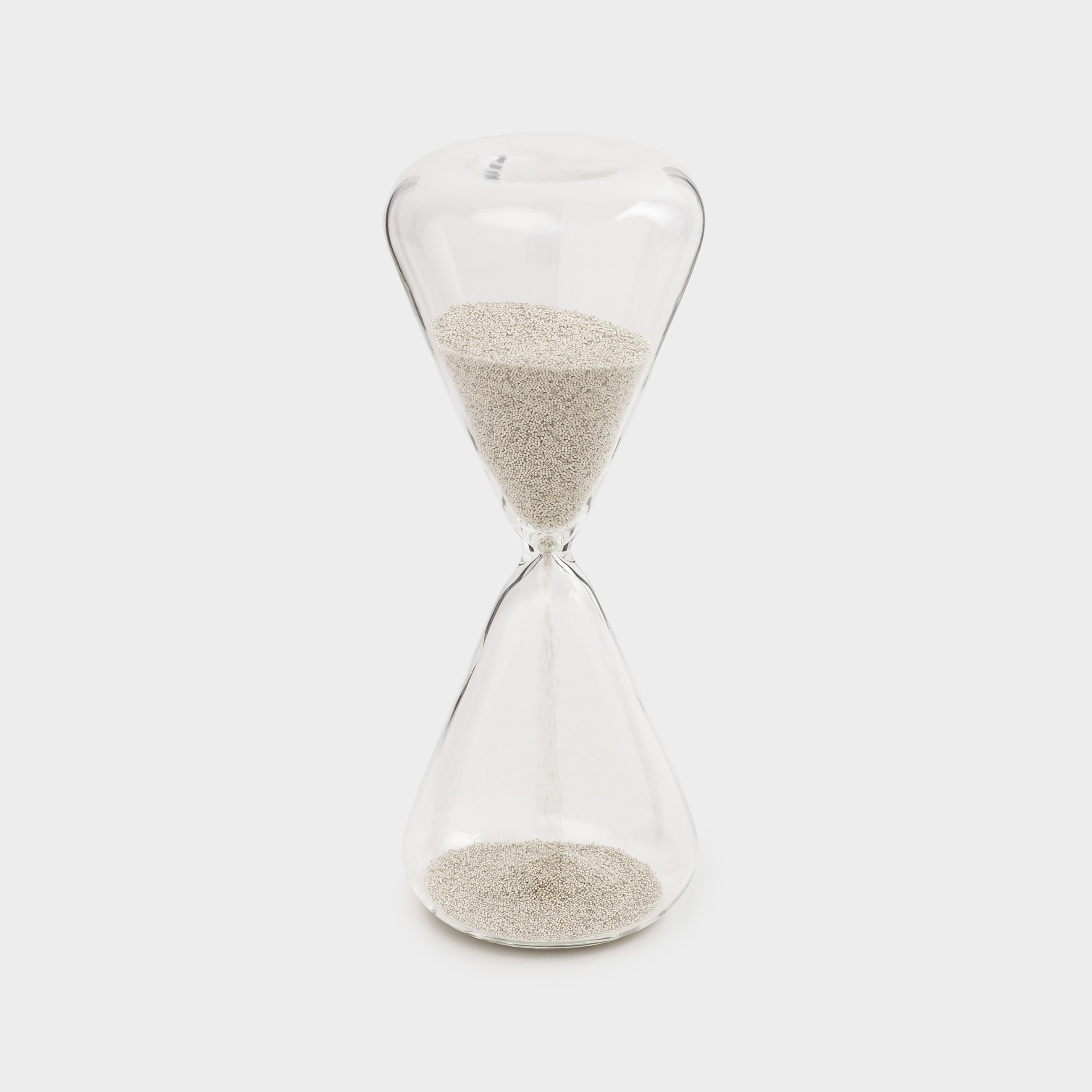 Часы песочные, 16 см, 2 минуты, стекло, серебристые, Sand time