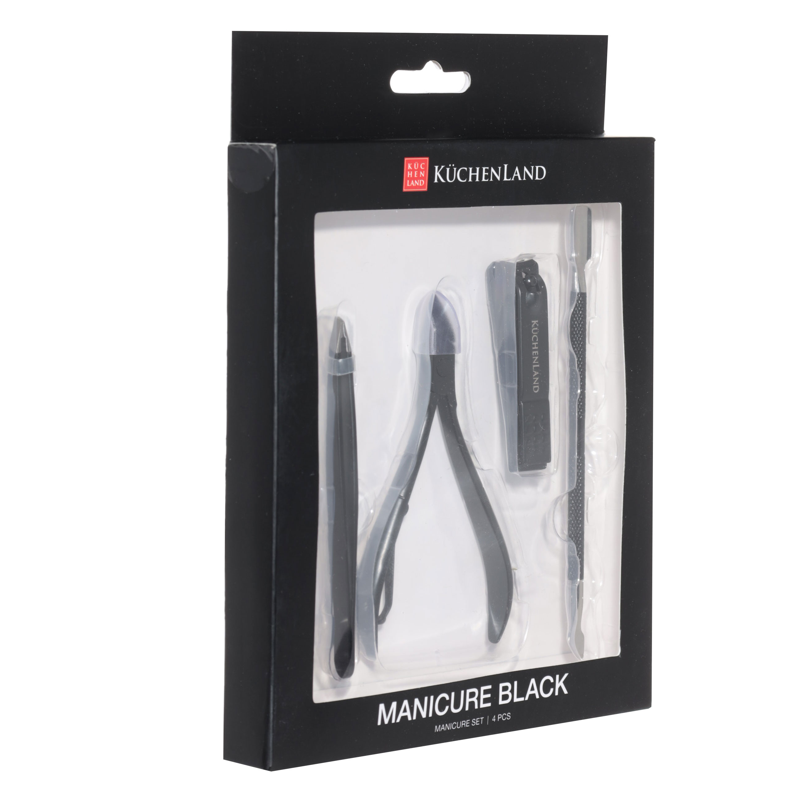 Набор маникюрный, 4 пр, сталь, черный, Manicure black изображение № 6