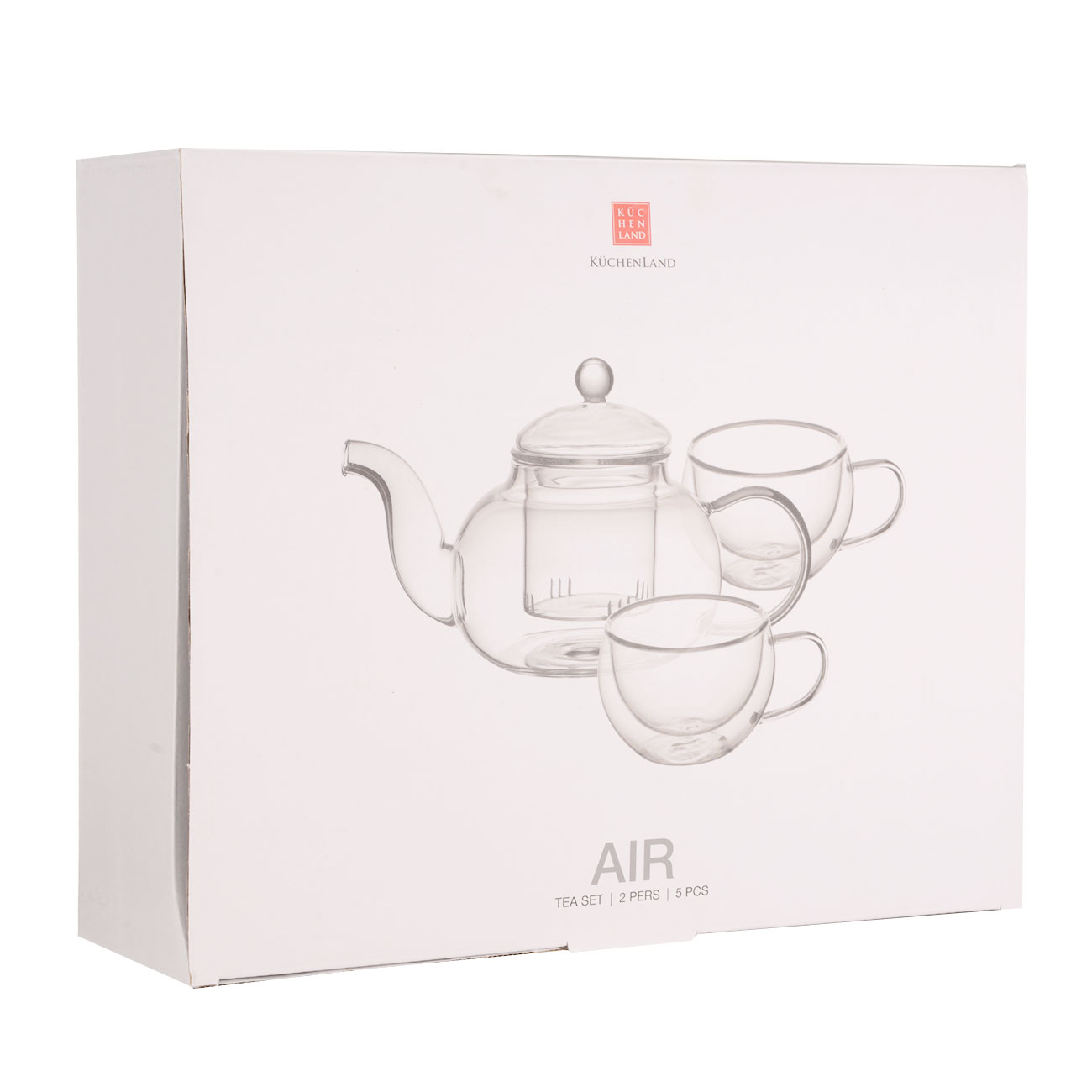 Набор чайный, 2 перс, 5 пр, стекло Б, Air изображение № 6