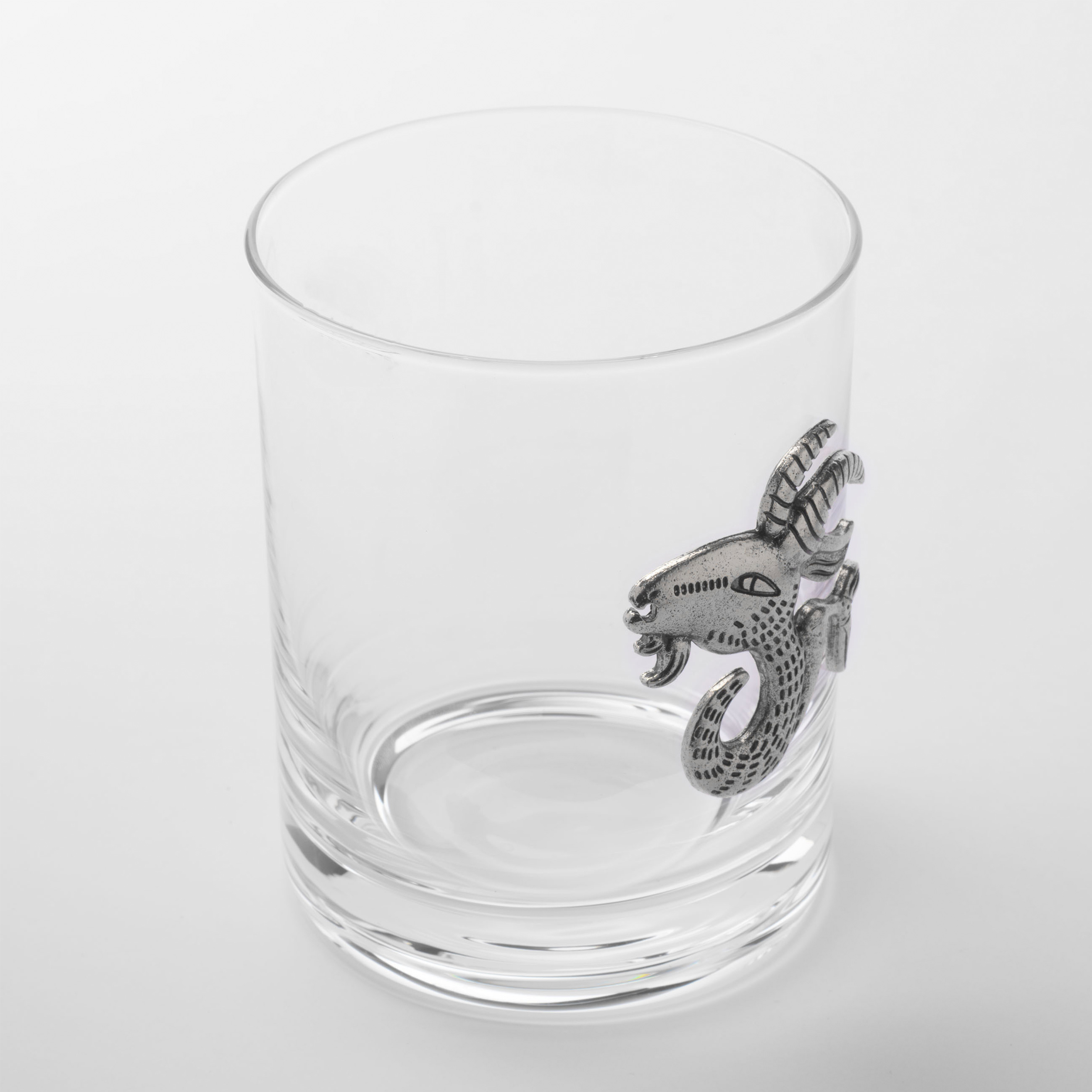 Стакан для виски, 340 мл, стекло/металл, серебристый, Козерог, Zodiac изображение № 3