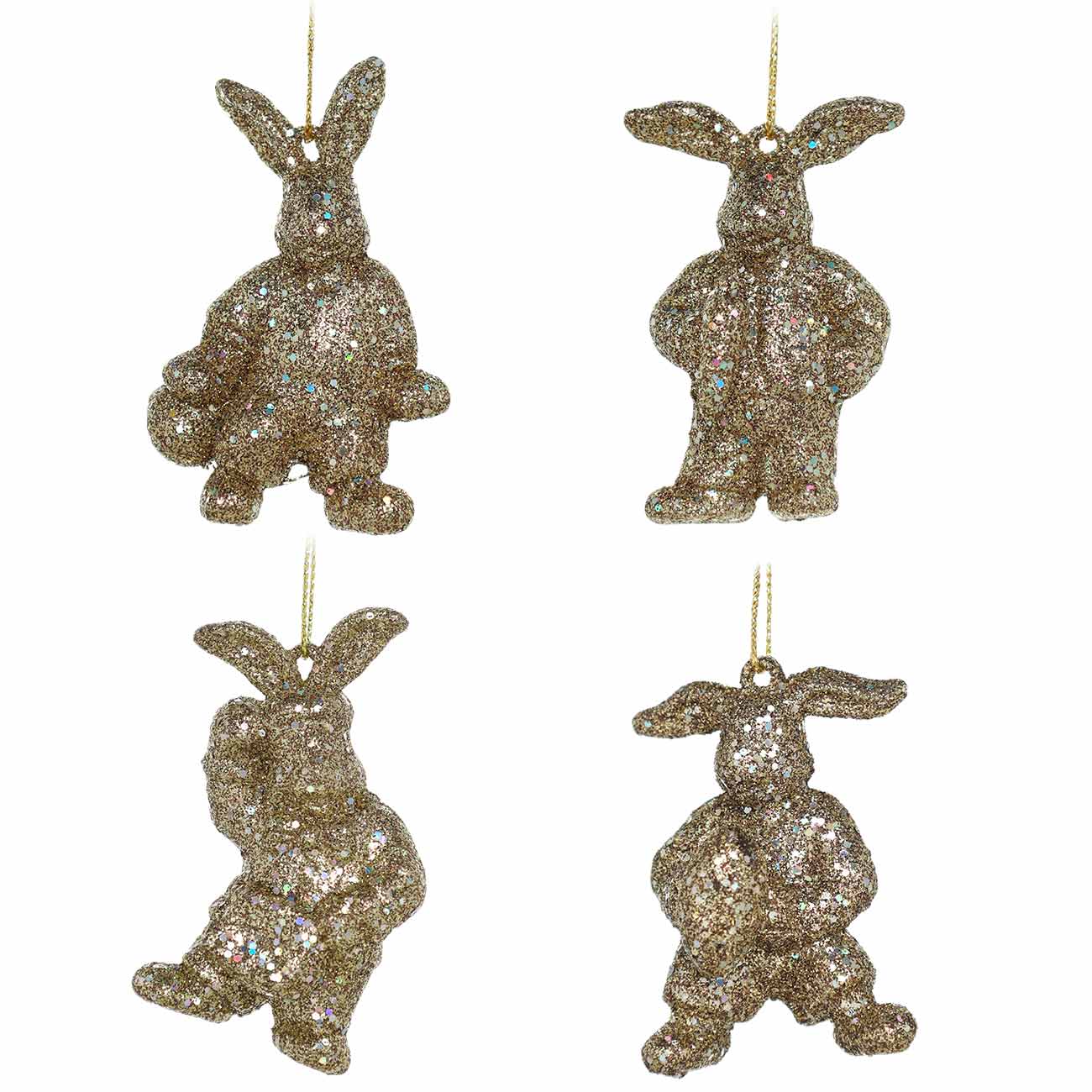

Игрушка елочная, 6 см, в ассортименте, акрил, бронзовая, Кролик, Rabbit