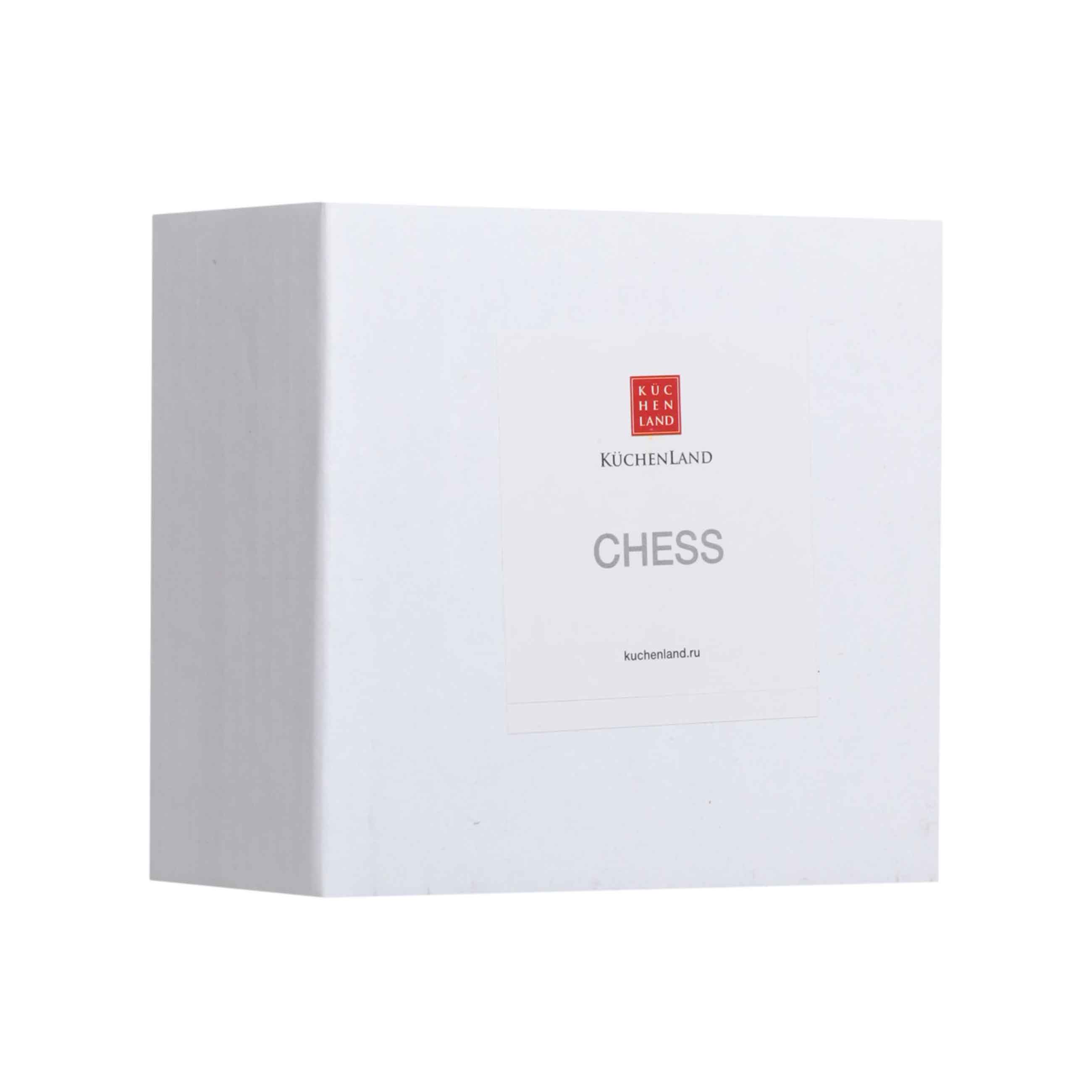 Набор для соли и перца, 9 см, фарфор P, черный/белый, Шахматы, Chess изображение № 3