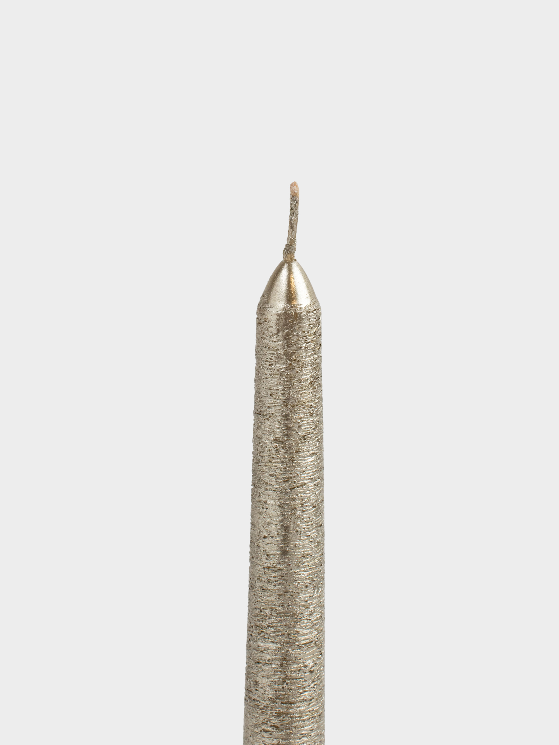 Свеча, 25 см, тонкая, золотистая, Galore candle, image-1