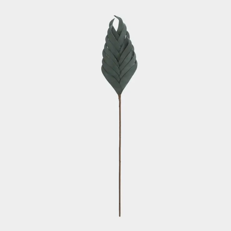 Ветка декоративная, 71 см, пластик/бумага, Зеленые листья, Tropical decor ,image-0