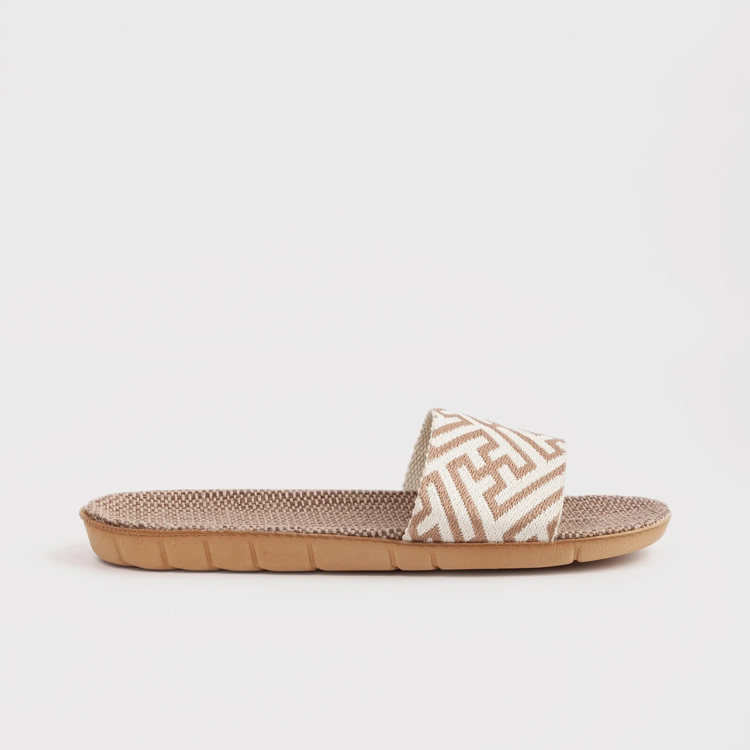 Сандалии женские, бежево-молочные, Геометрия, Walk