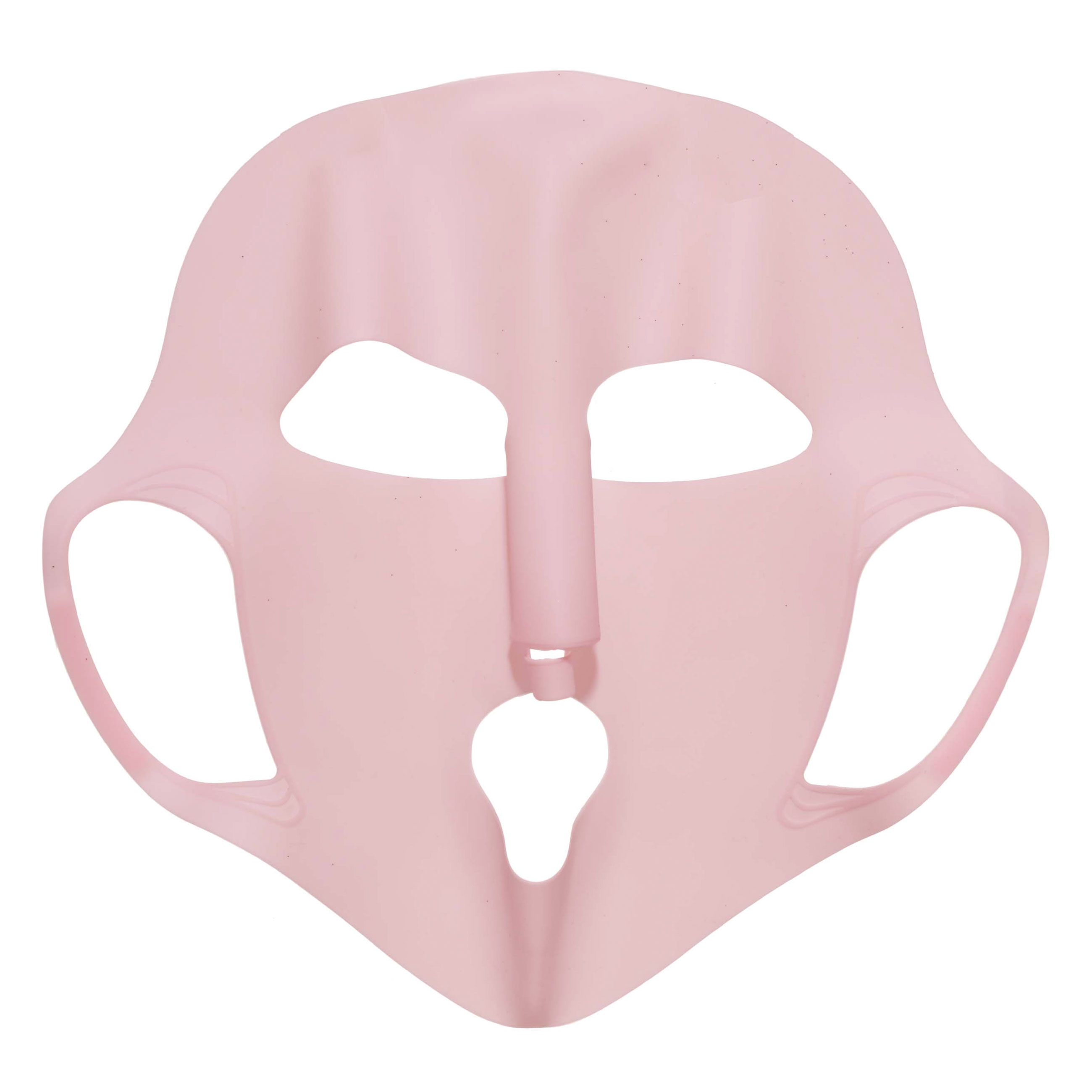 Маска для лица косметическая, 28х22 см, многоразовая, силикон, розовая изображение № 2