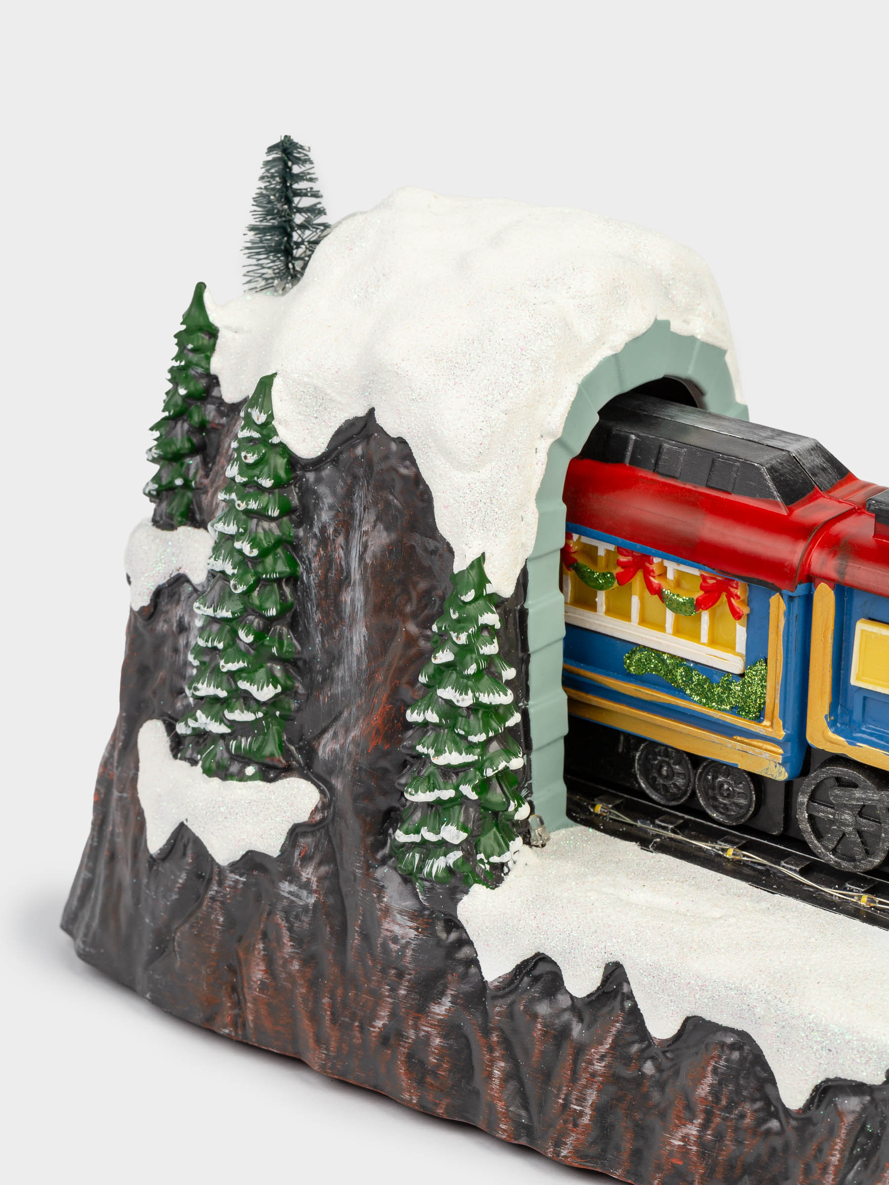 Статуэтка с подсветкой, 39х17 см, анимированная, полирезин, Поезд, Christmas style, image-3