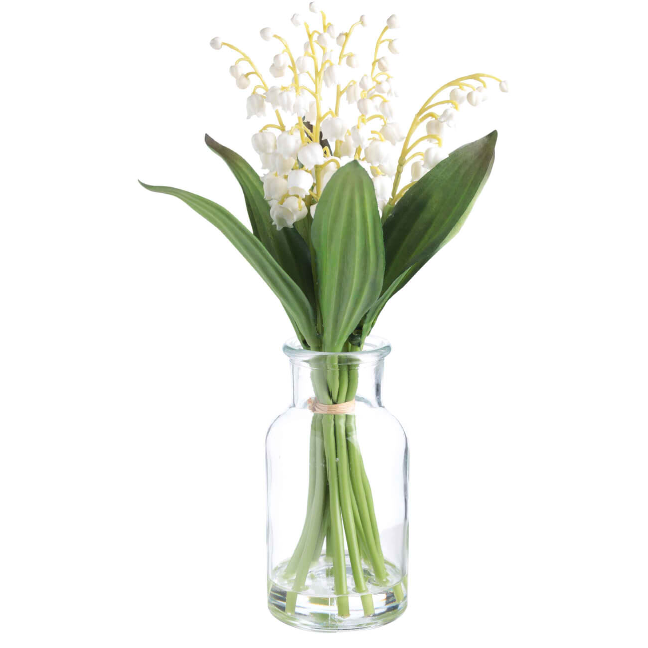 Букет искусственный, 28 см, в вазе, резина/стекло, Ландыши, May-lily изображение № 1