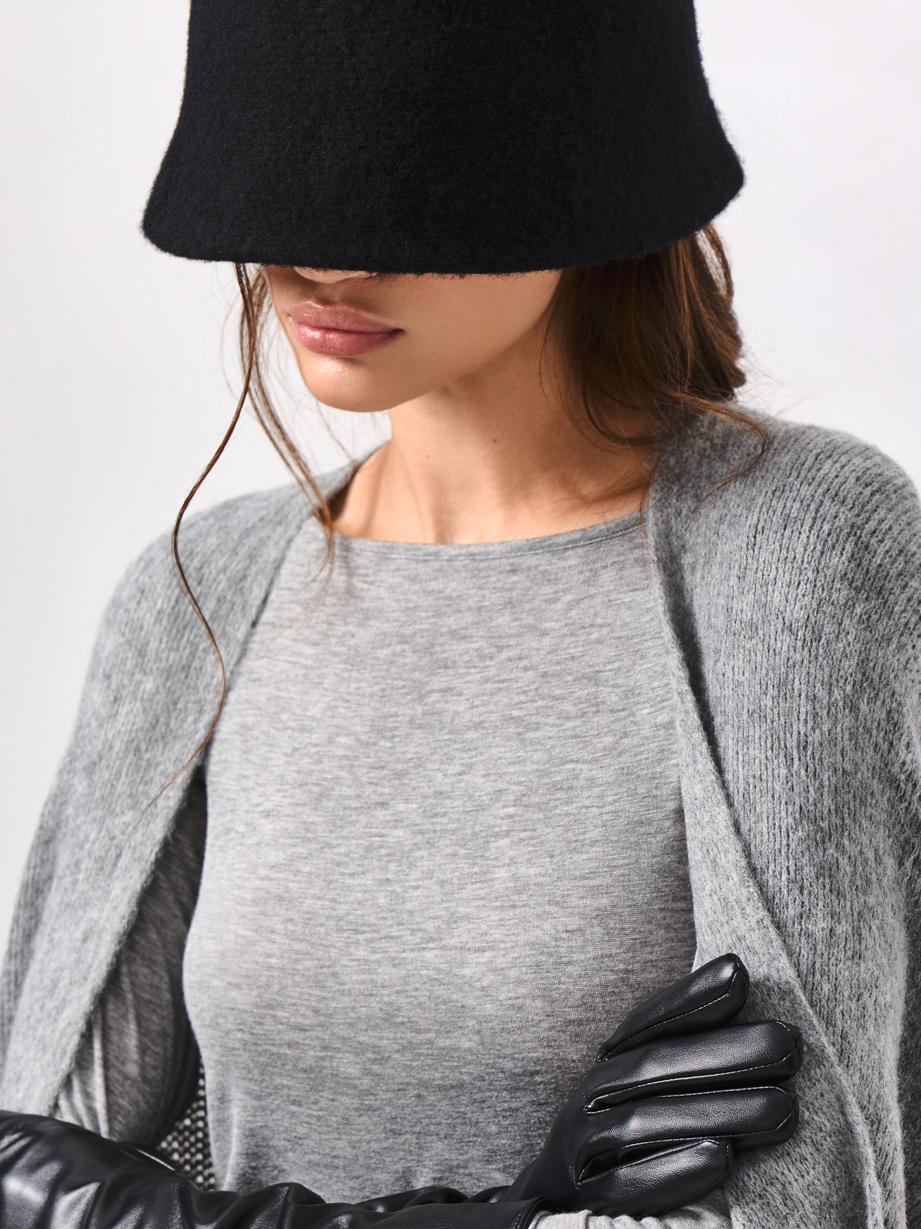 Шляпа, единый размер, демисезонная, шерсть/нейлон, черная, Hats, image-3