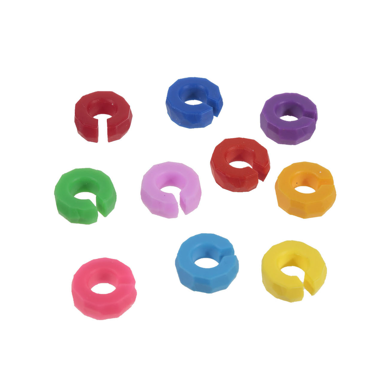 Маркеры для бокалов, 10 шт, 3 см, силикон, разноцветные, Party markers изображение № 2