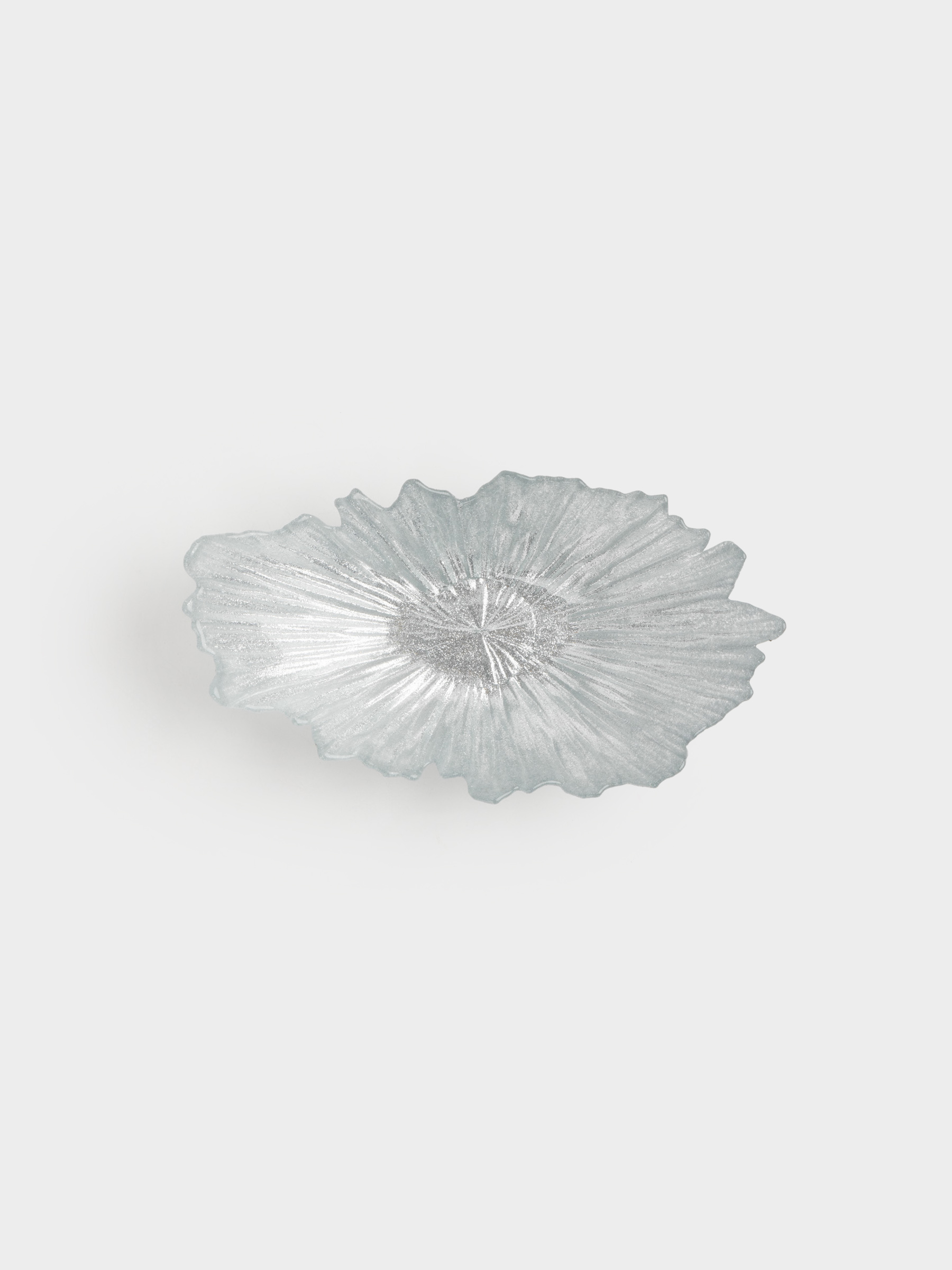 Блюдо, 25х14х7 см, стекло Р, серебристое, Verge, image-4