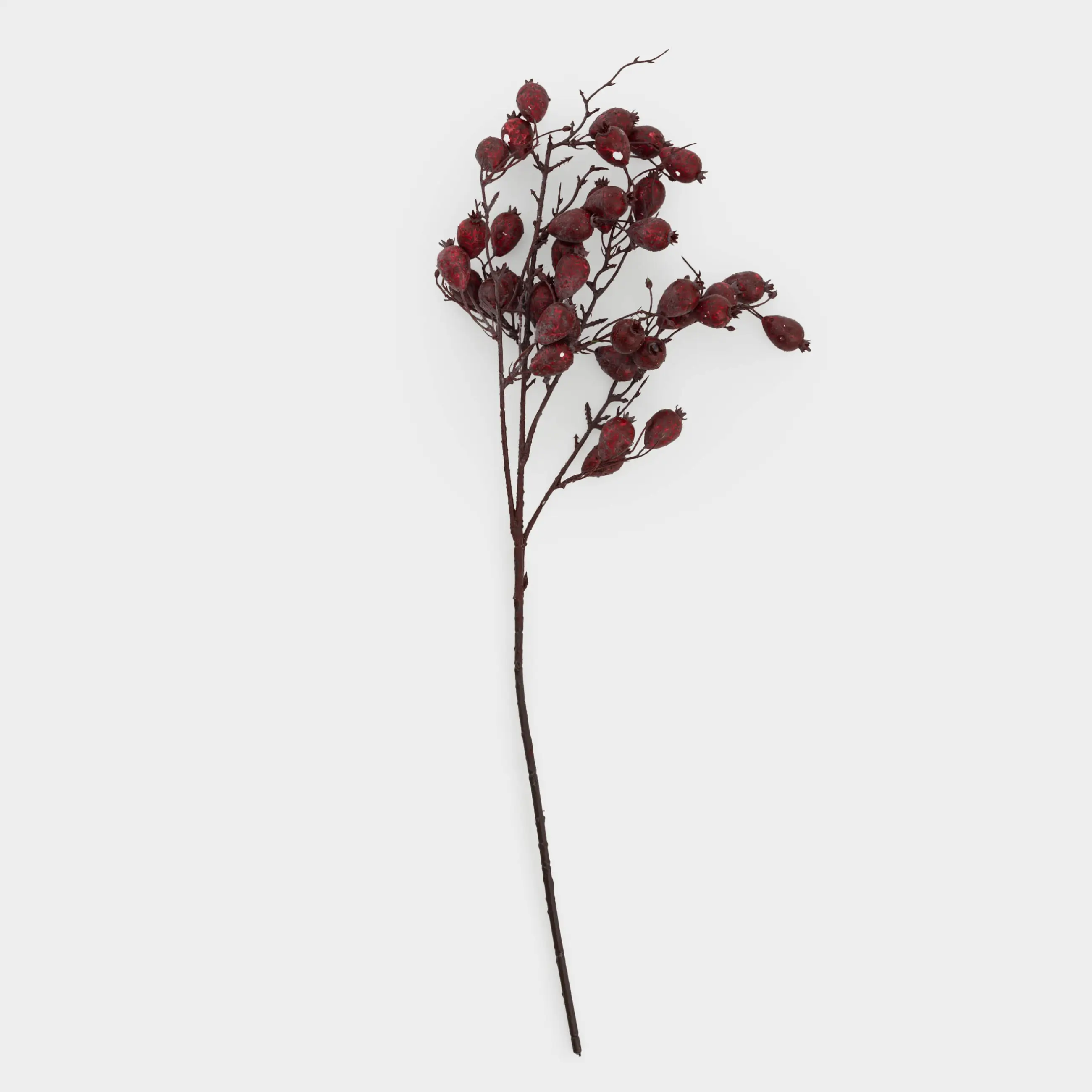 Ветка декоративная, 90 см, пенопласт/полиэстер, Фейхоа, Slight frost decor