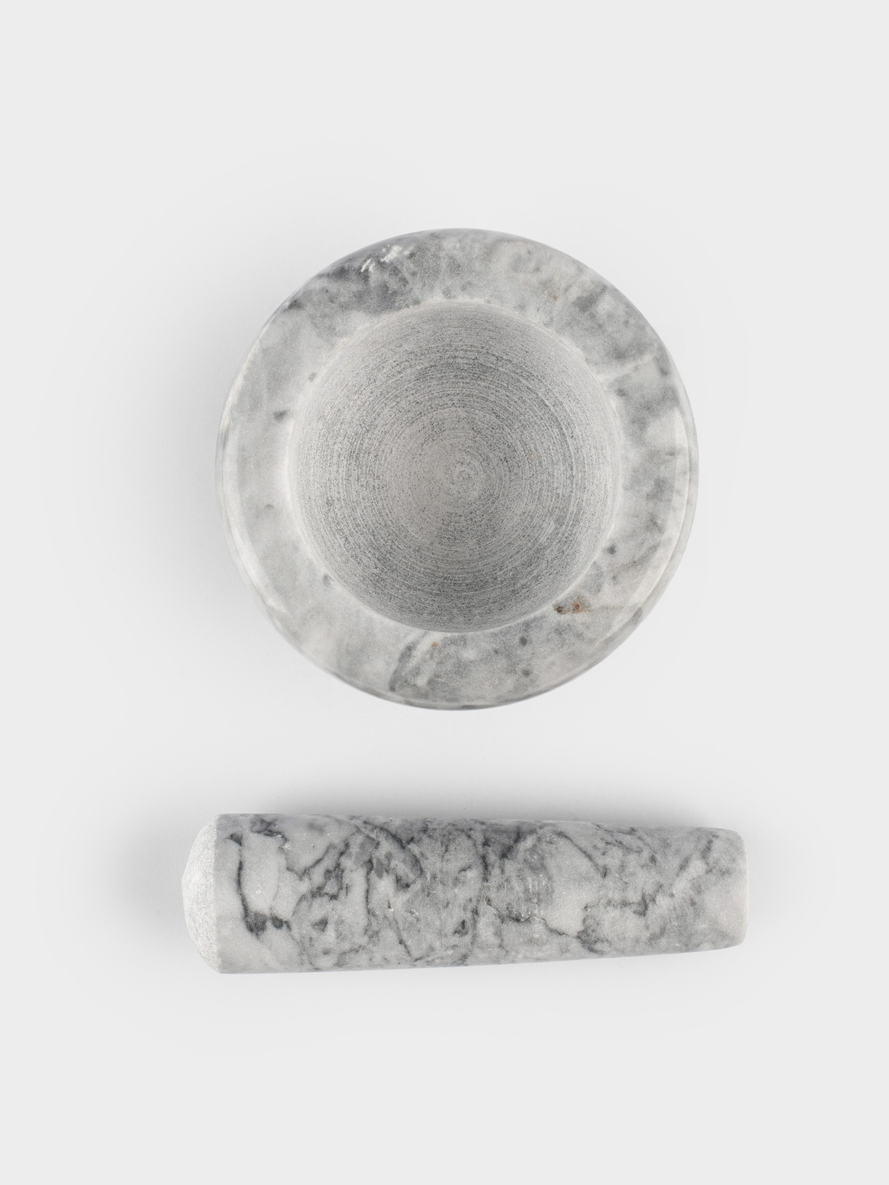 Ступка для специй, 7 см, с пестиком, мрамор, серая, Marble, image-3