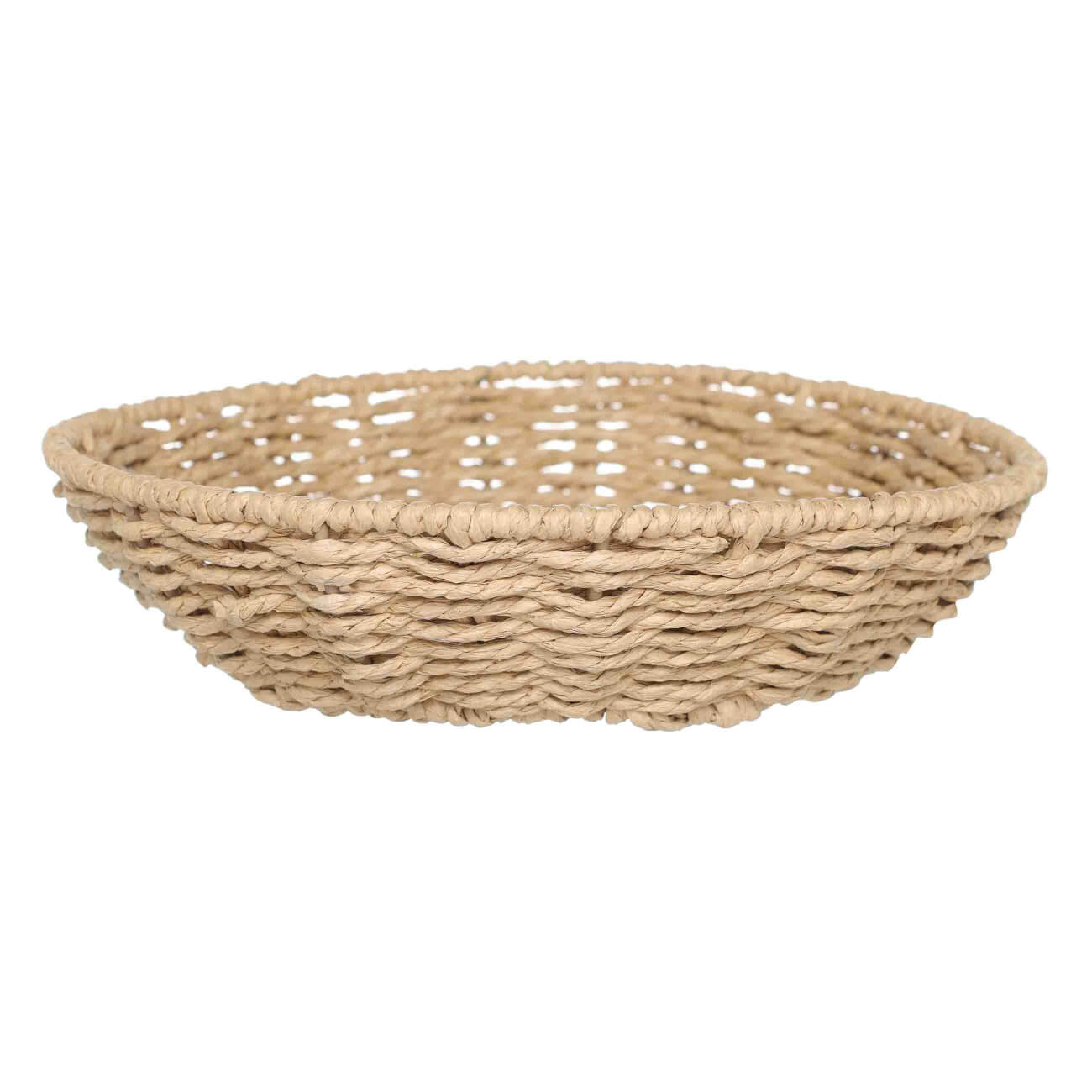 

Корзина для хранения, 25 см, плетеная, целлюлоза, круглая, Braided
