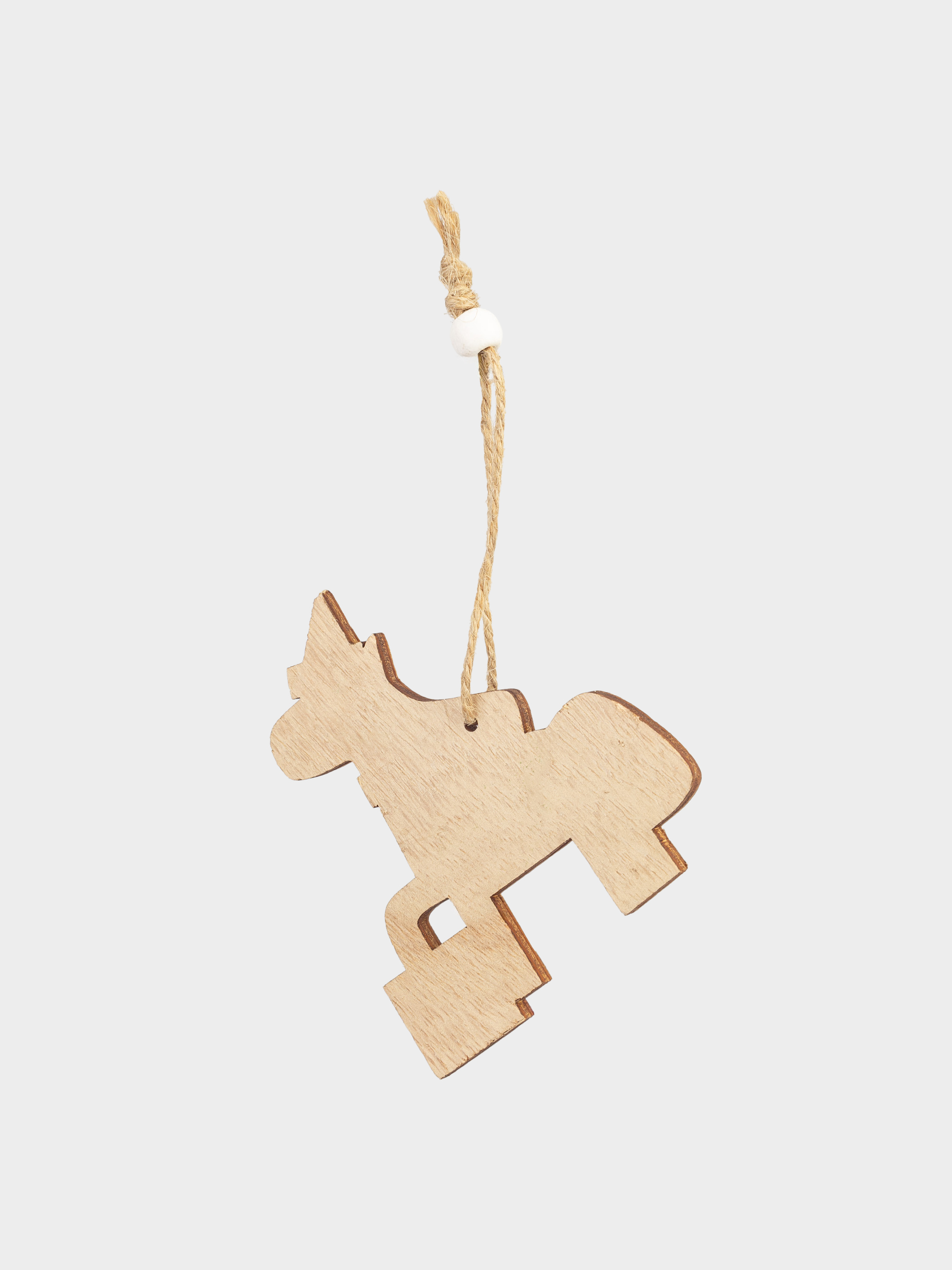 Набор елочных игрушек, 10 см, 9 шт, дерево, Лошадь, Figure wood, image-2