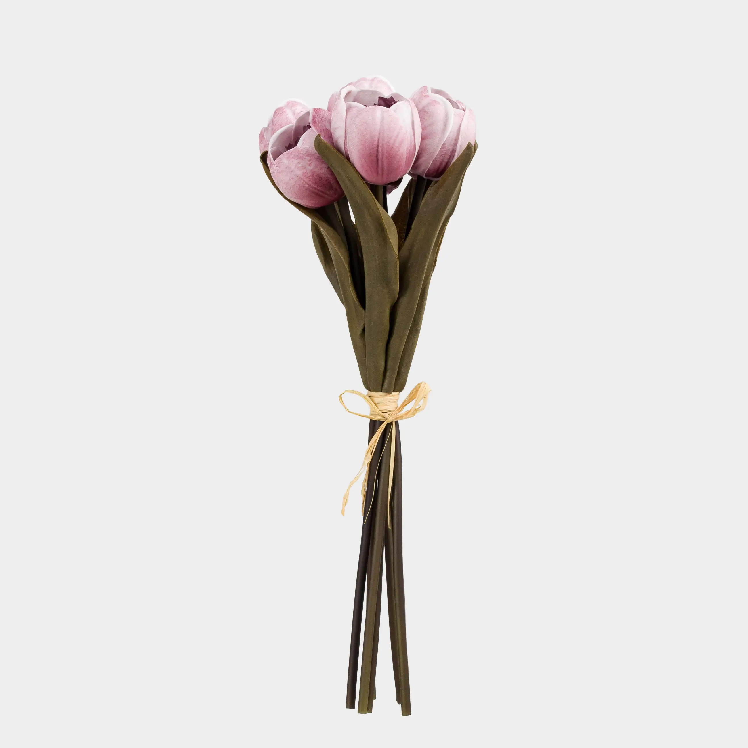 Букет искусственный, 34 см, полиуретан/металл, Сиреневые тюльпаны, Tulip garden, image-0