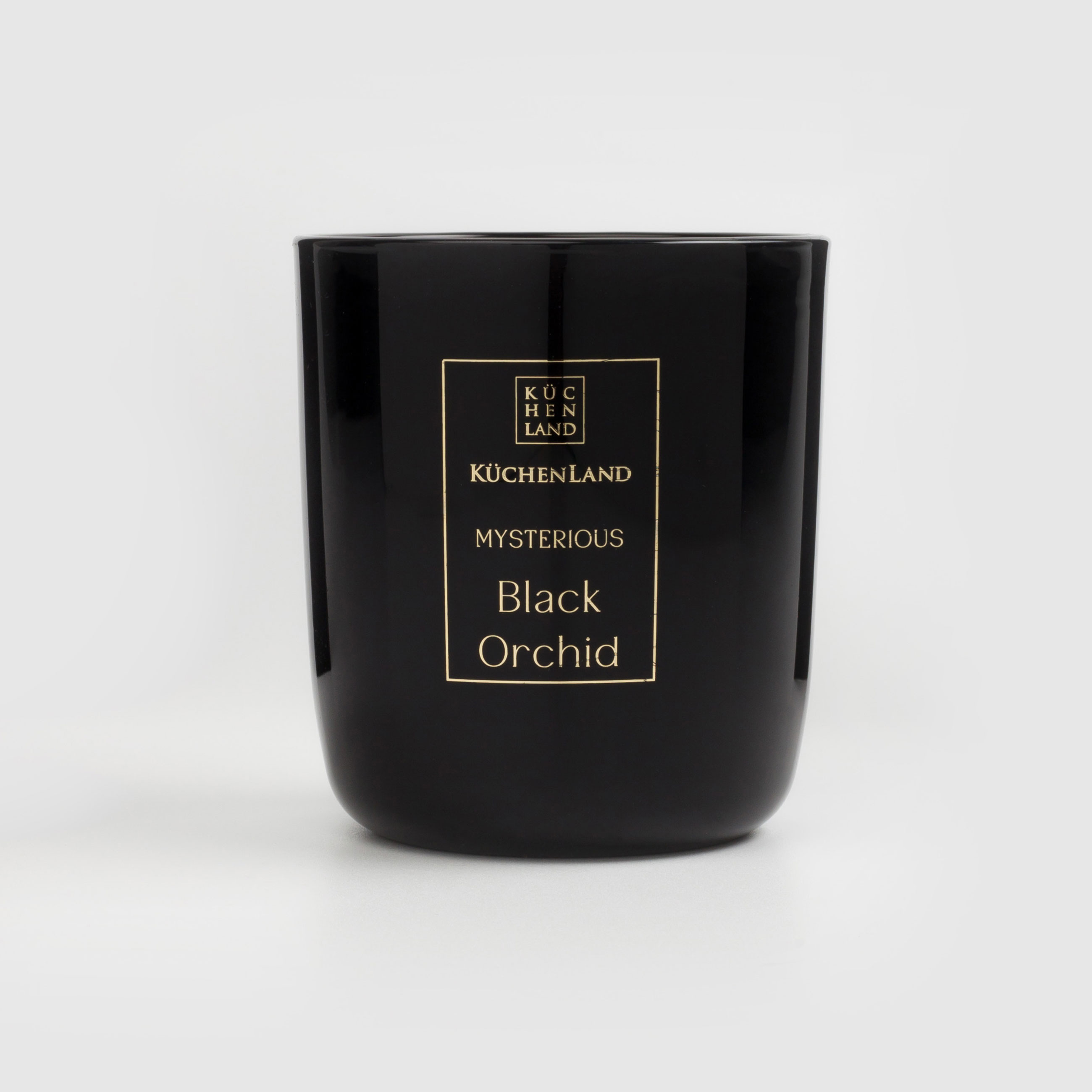 Свеча ароматическая, 10 см, в подсвечнике, с крышкой, стекло, Black Orchid, Mysterious изображение № 2