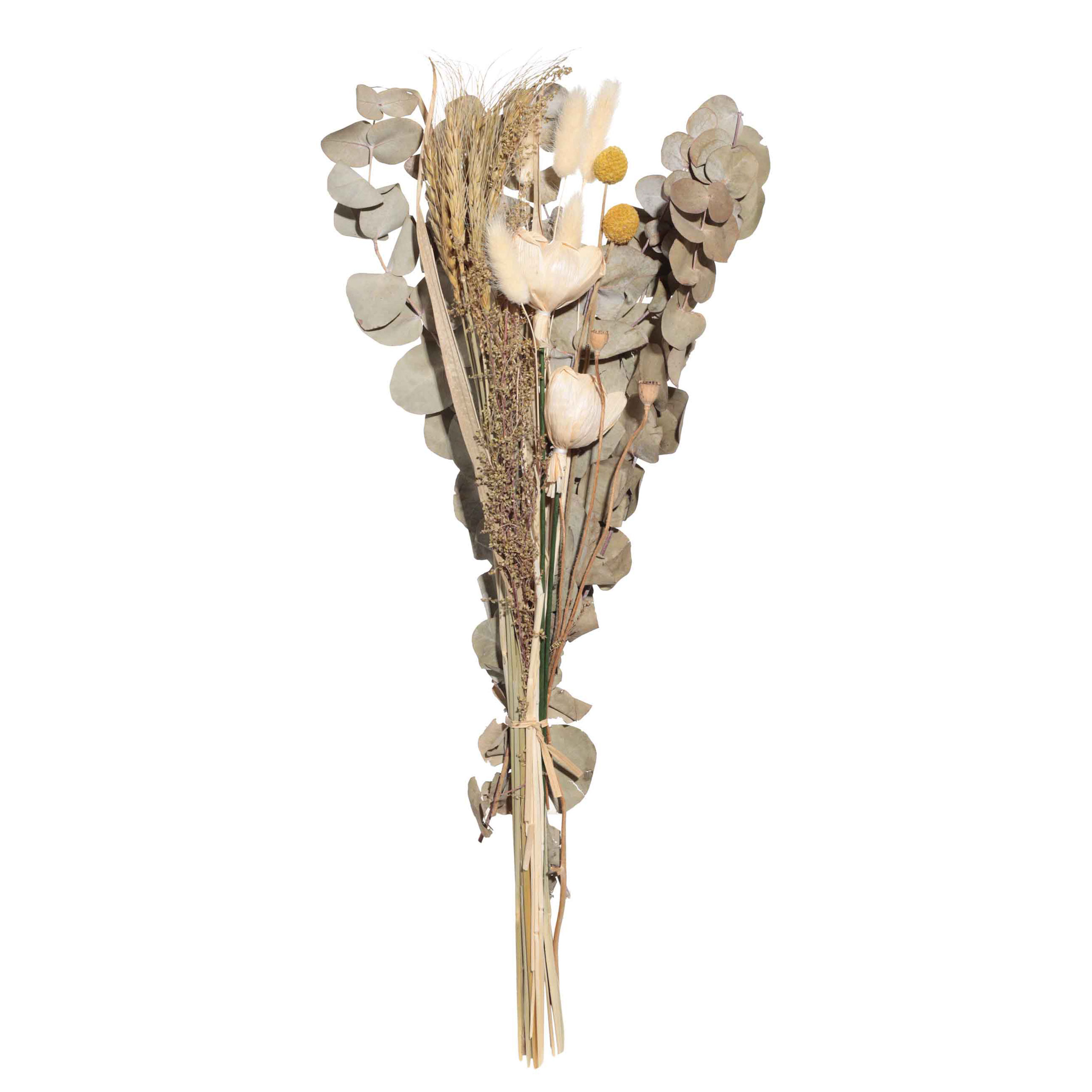 Букет декоративный, 62 см, в крафте, сухоцветы, Эвкалипт/Пшеница, Dried flower изображение № 2