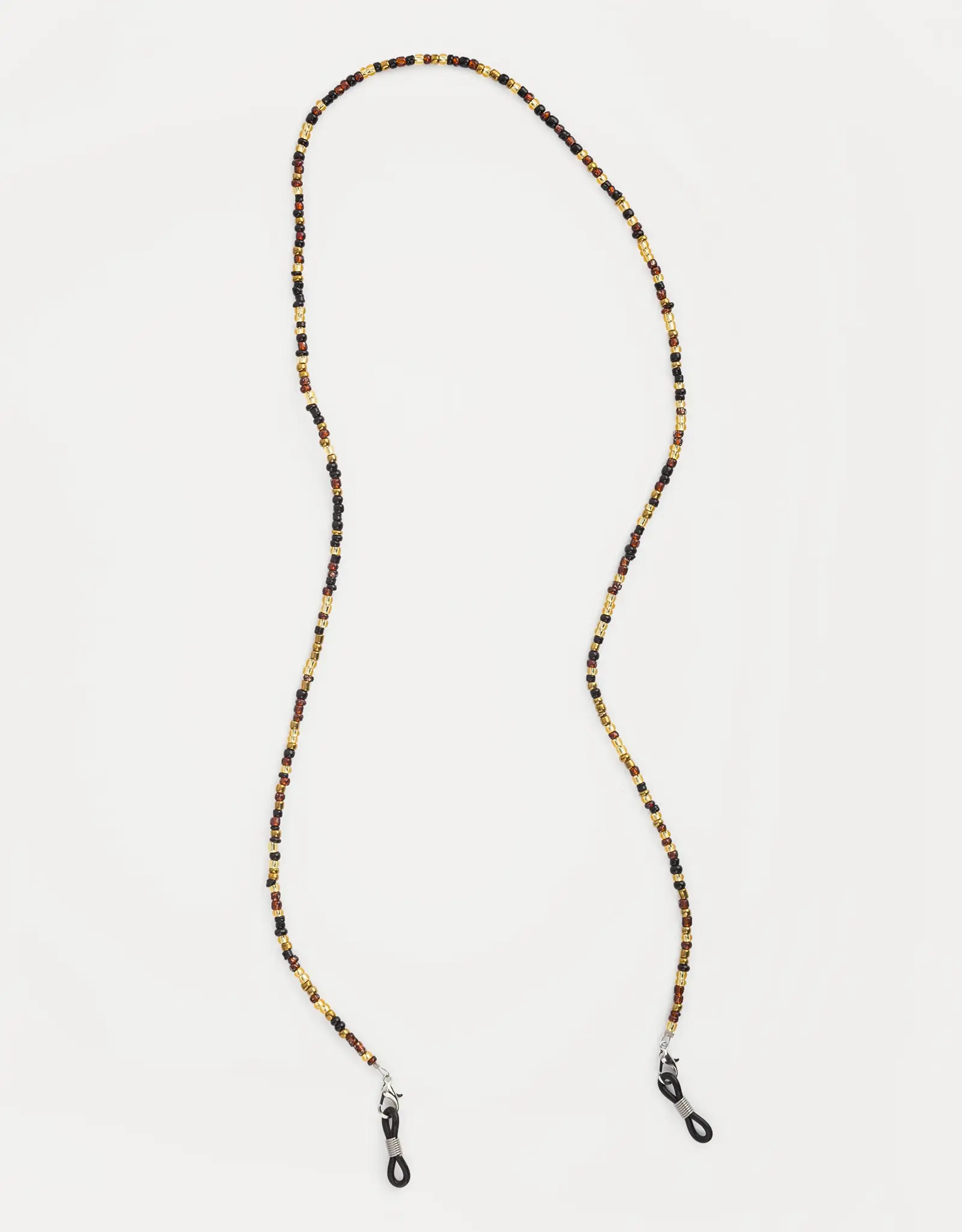 Цепочка для очков, 71 см, бисер/металл, цветная, Pearl color