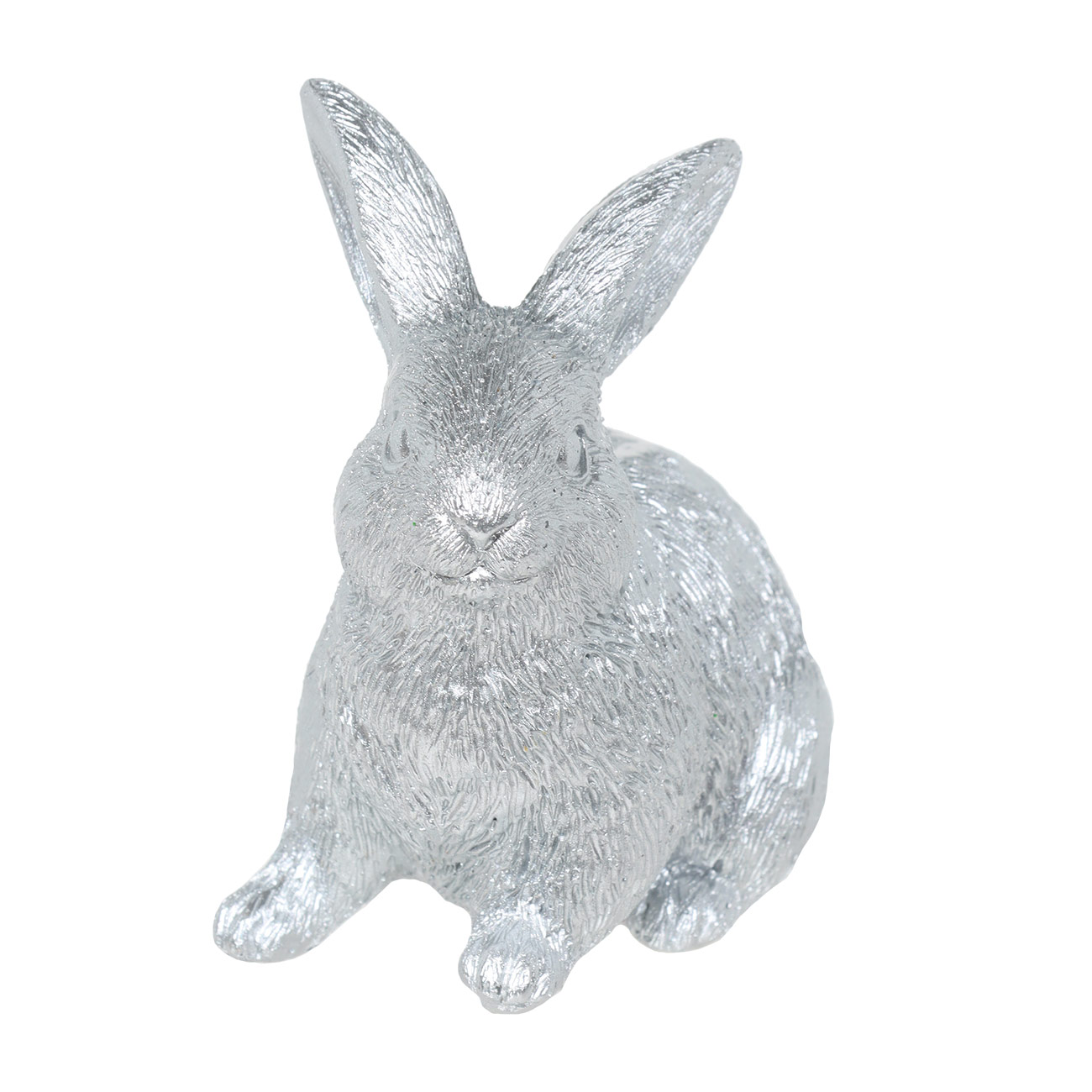 Статуэтка, 7 см, полирезин, Серебристый кролик, Rabbit - фото 1