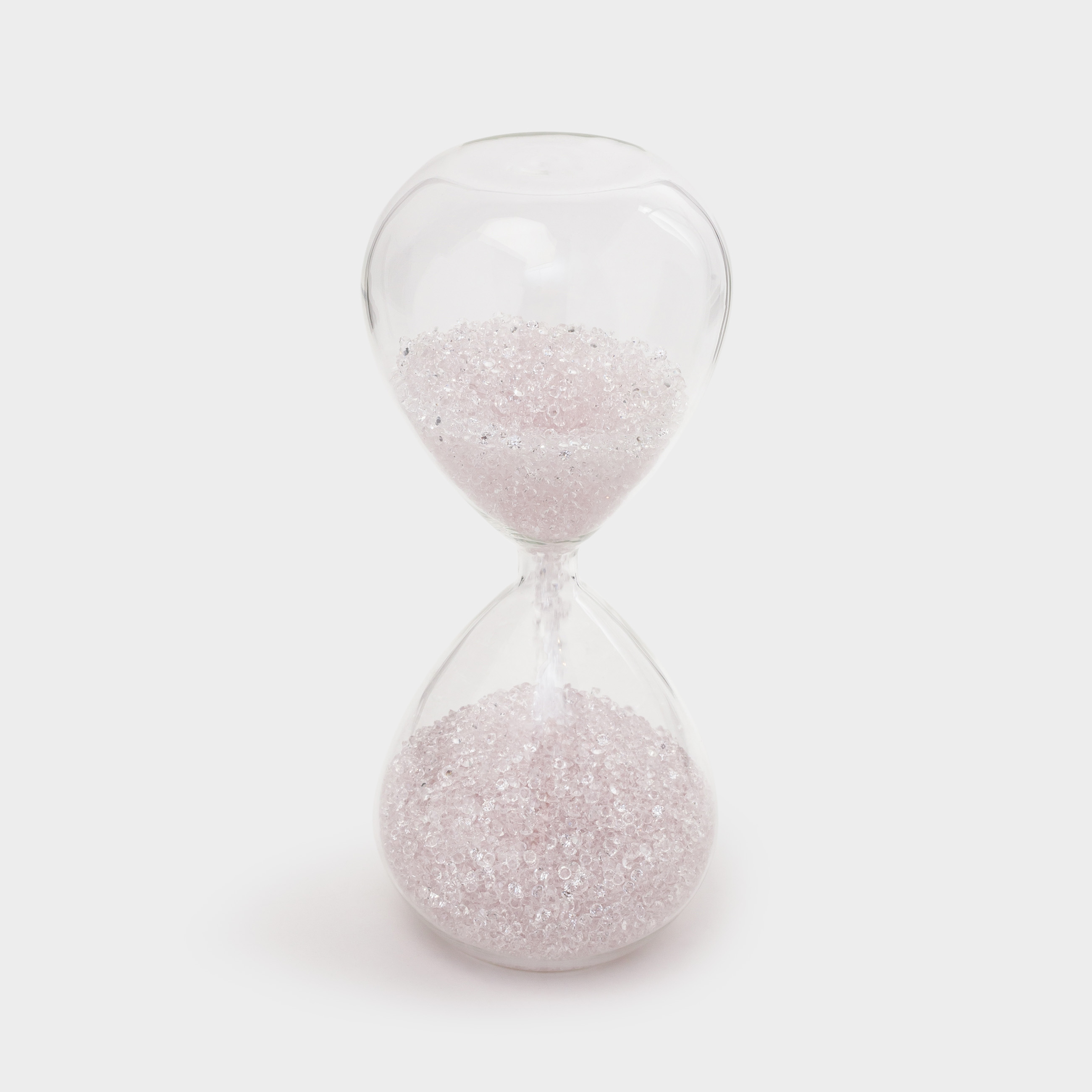 Часы песочные, 20 см, 15 секунд, с кристаллами внутри, стекло, Sand time, image-1