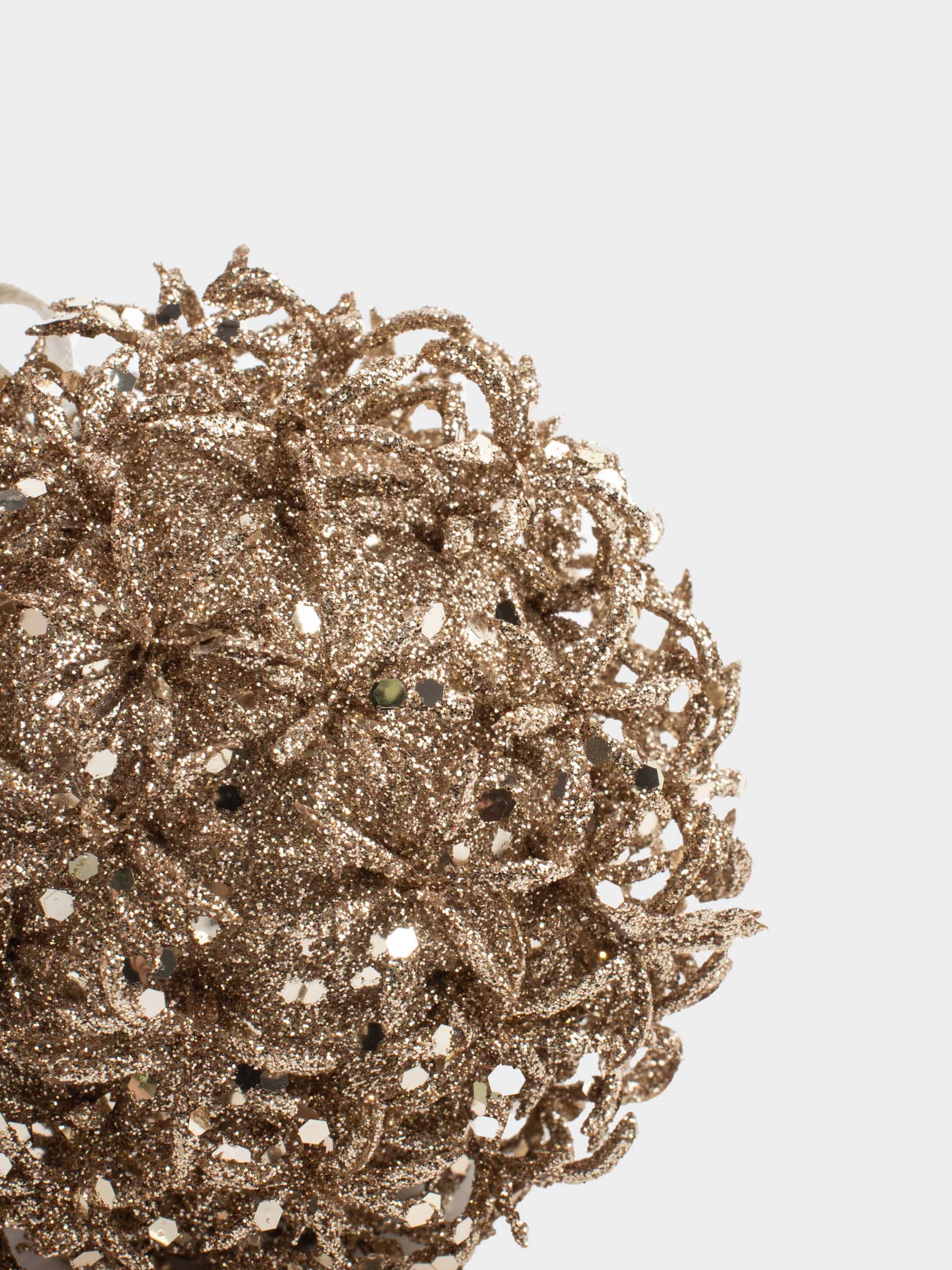 Игрушка елочная, 11 см, пенопласт, шампань, Фейерверк, Шар, Hedgehog ball, image-2